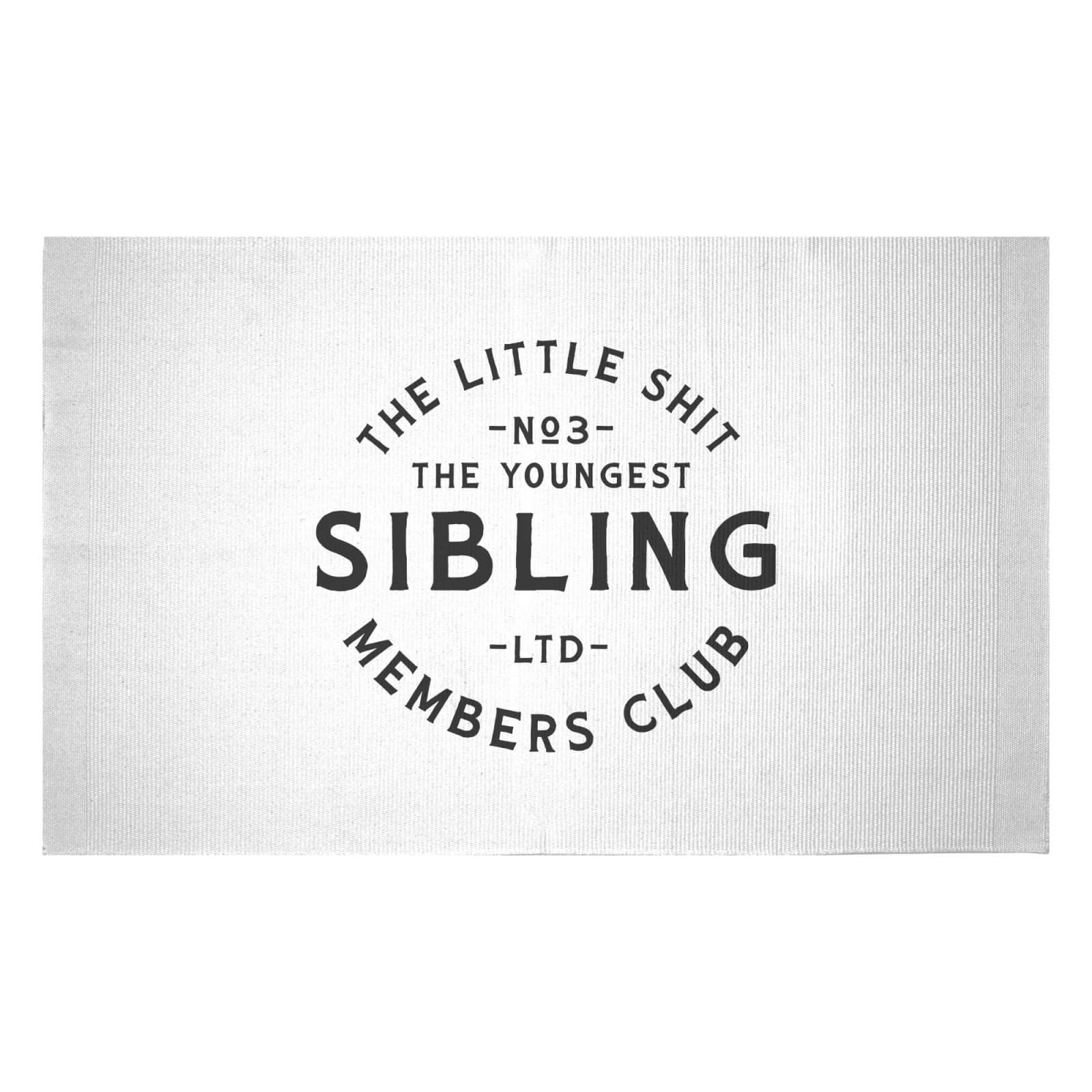 The Youngest Sibling Little Shit Woven Rug - Small