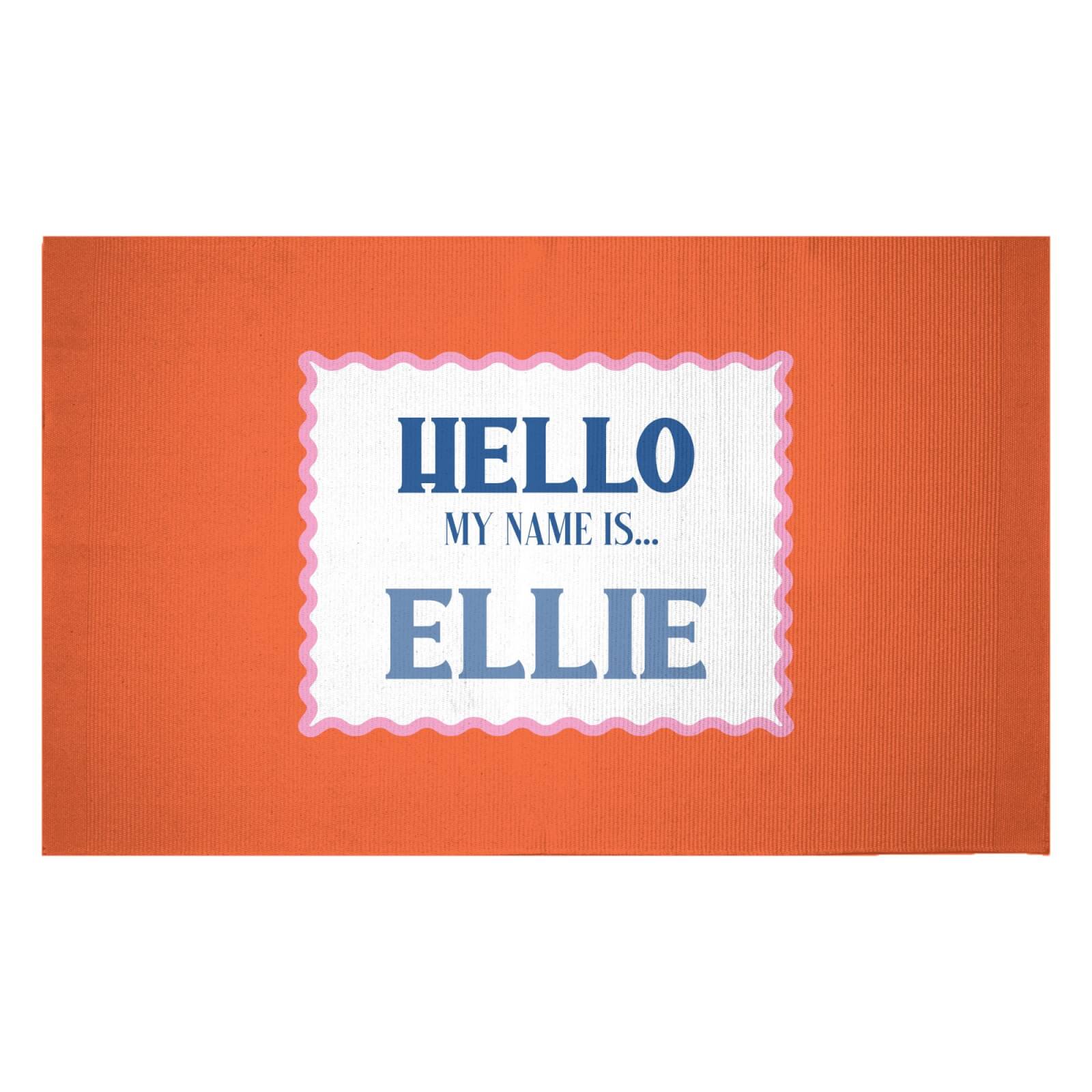 Hello, My Name Is Ellie Woven Rug - Small