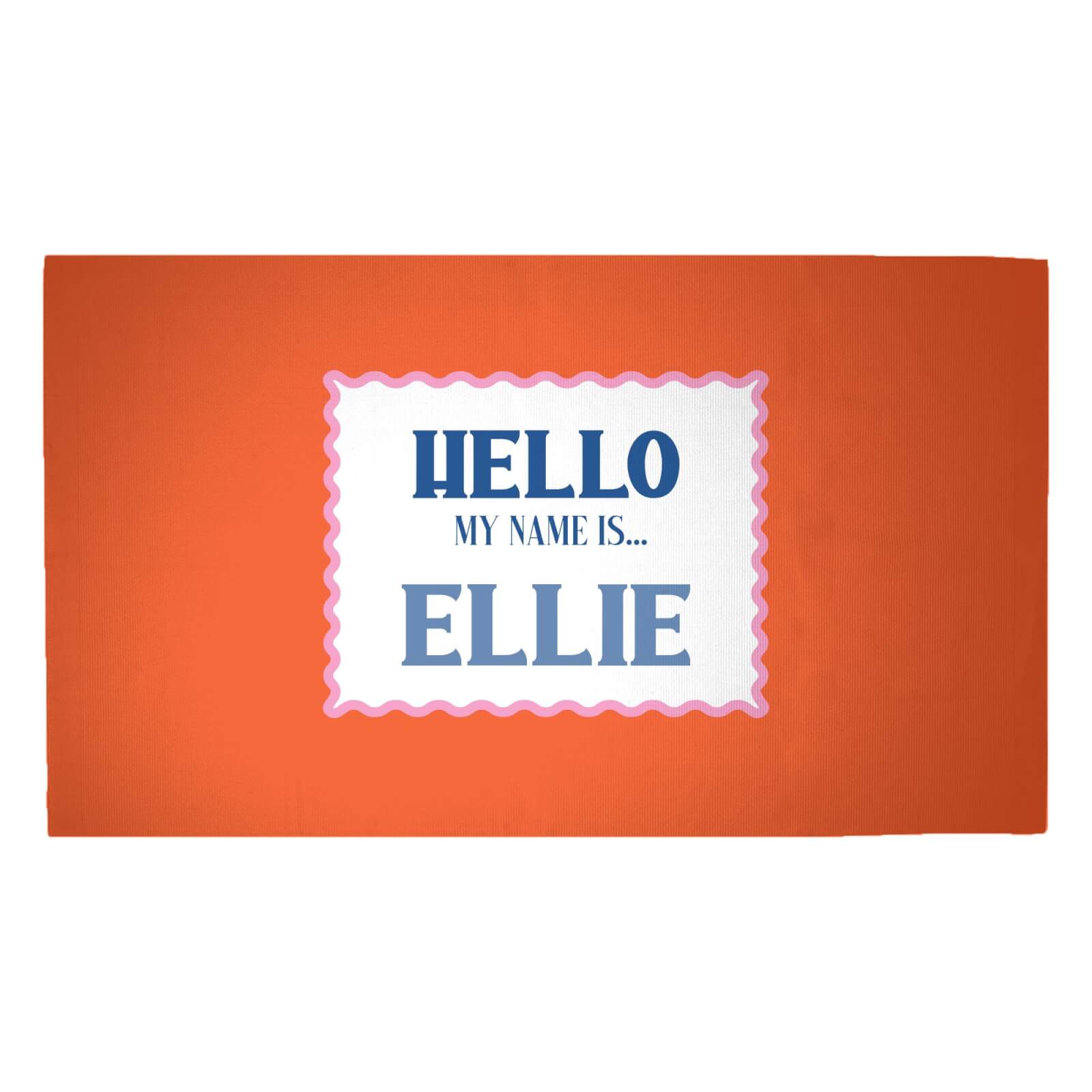 Hello, My Name Is Ellie Woven Rug - Medium