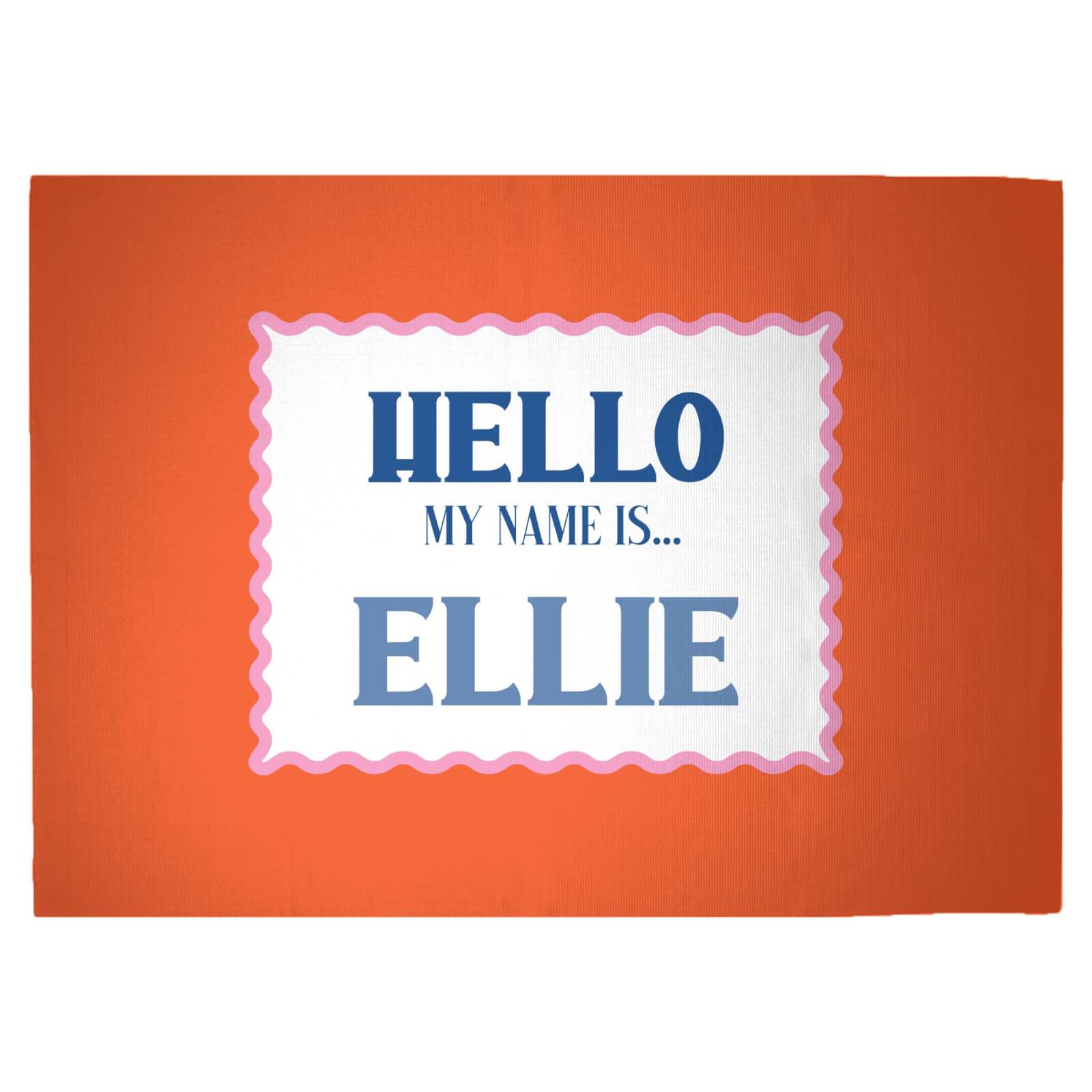 Hello, My Name Is Ellie Woven Rug - Large