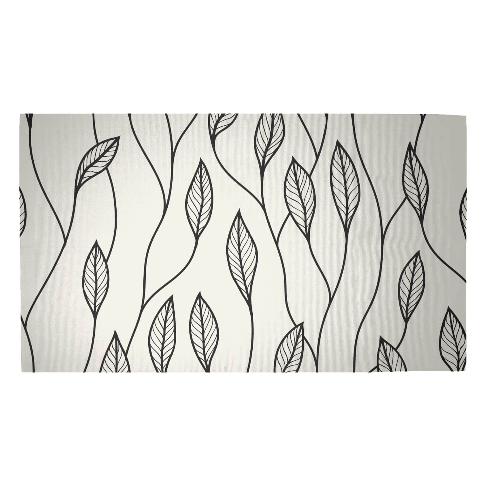 Entwined Leaves Woven Rug - Medium