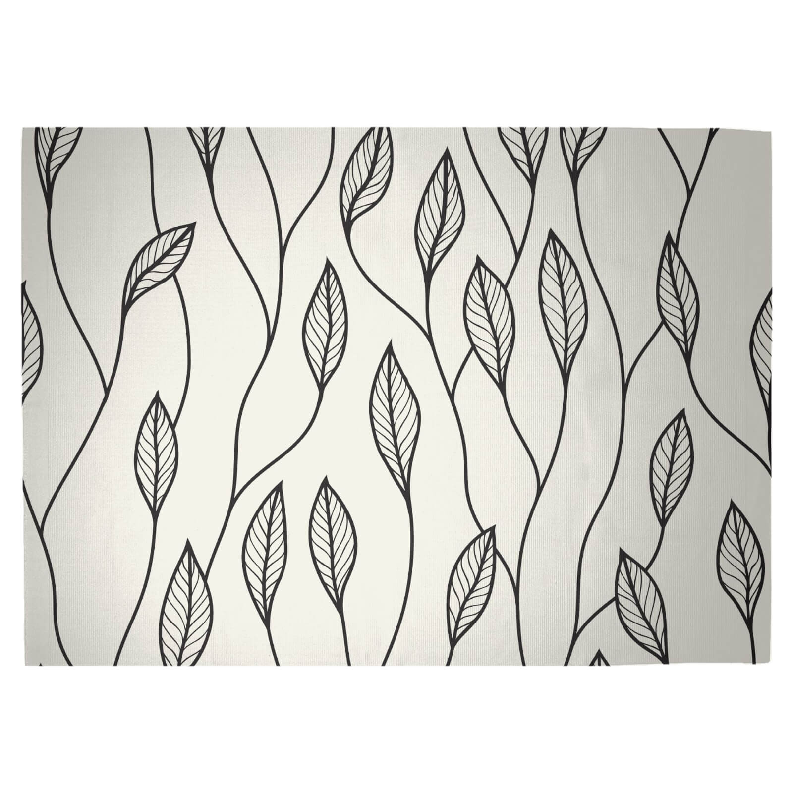 Entwined Leaves Woven Rug - Large