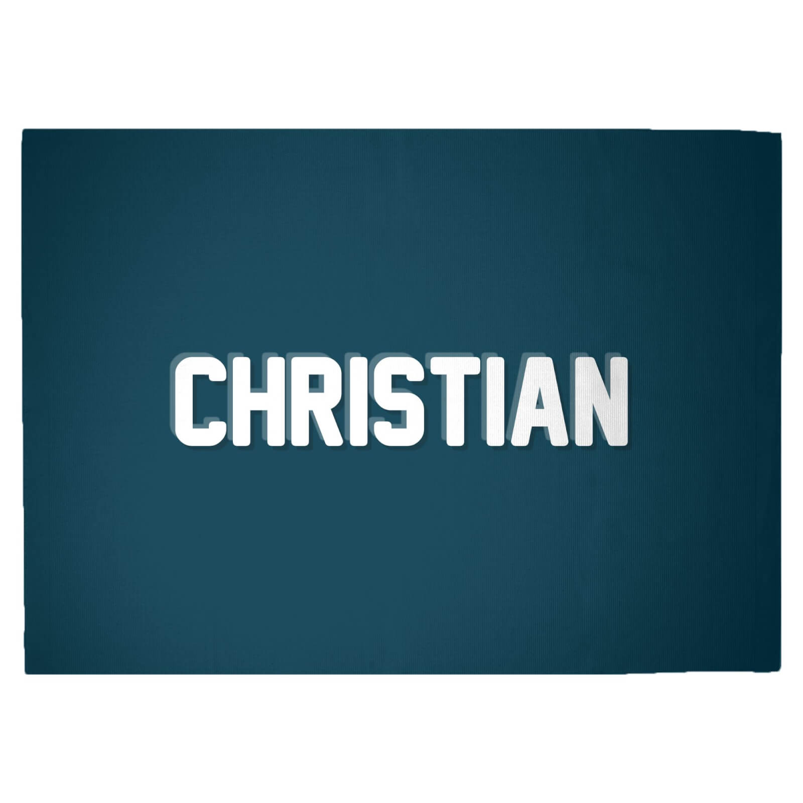 Embossed Christian Woven Rug - Large