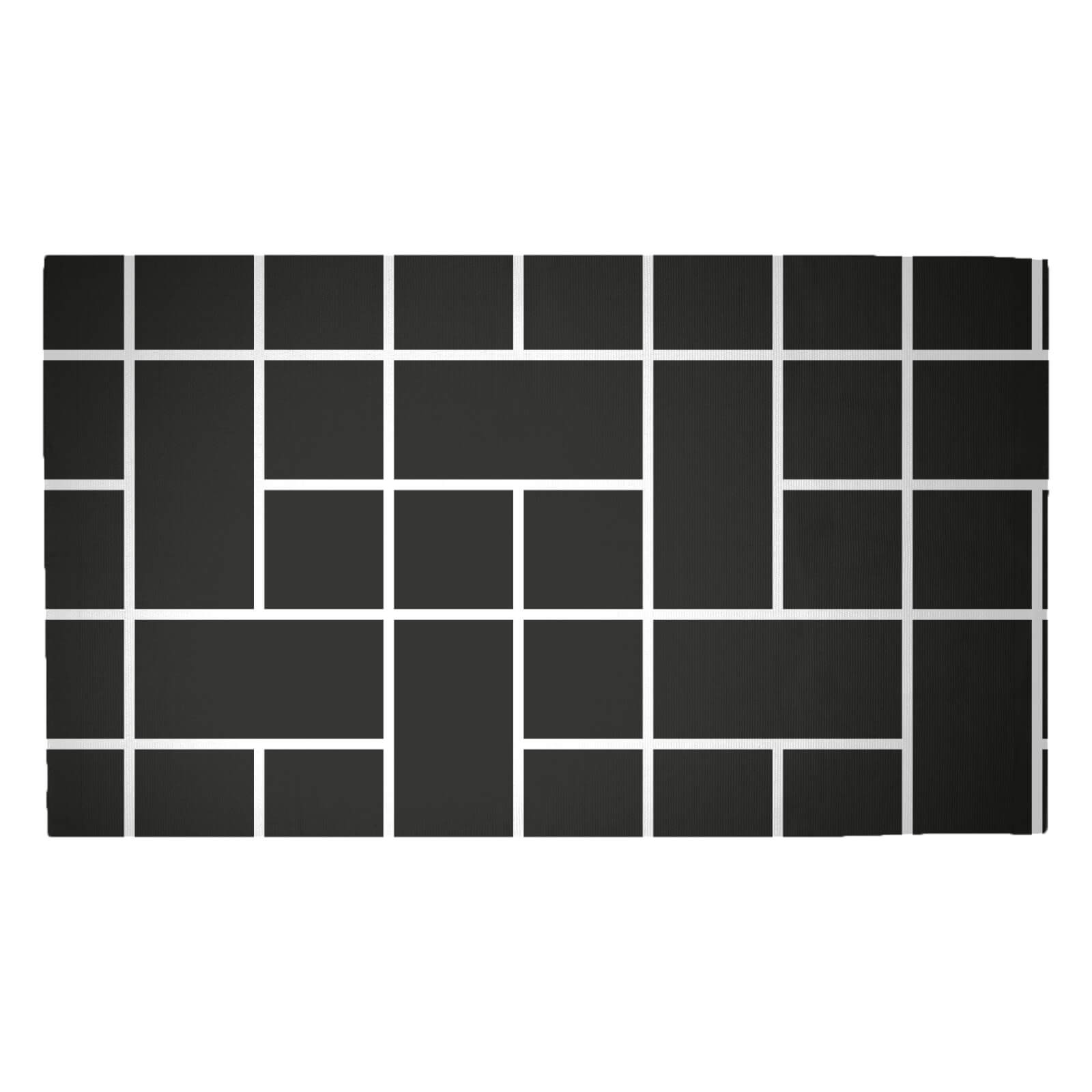 Tesselated Blocks Woven Rug - Medium