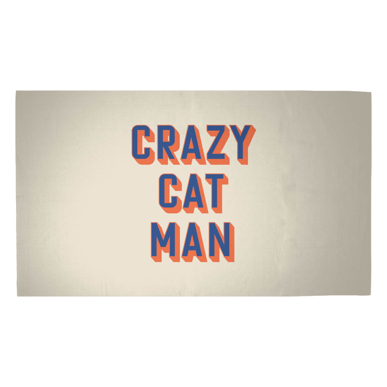 Crazy Cat Man Woven Rug - Medium