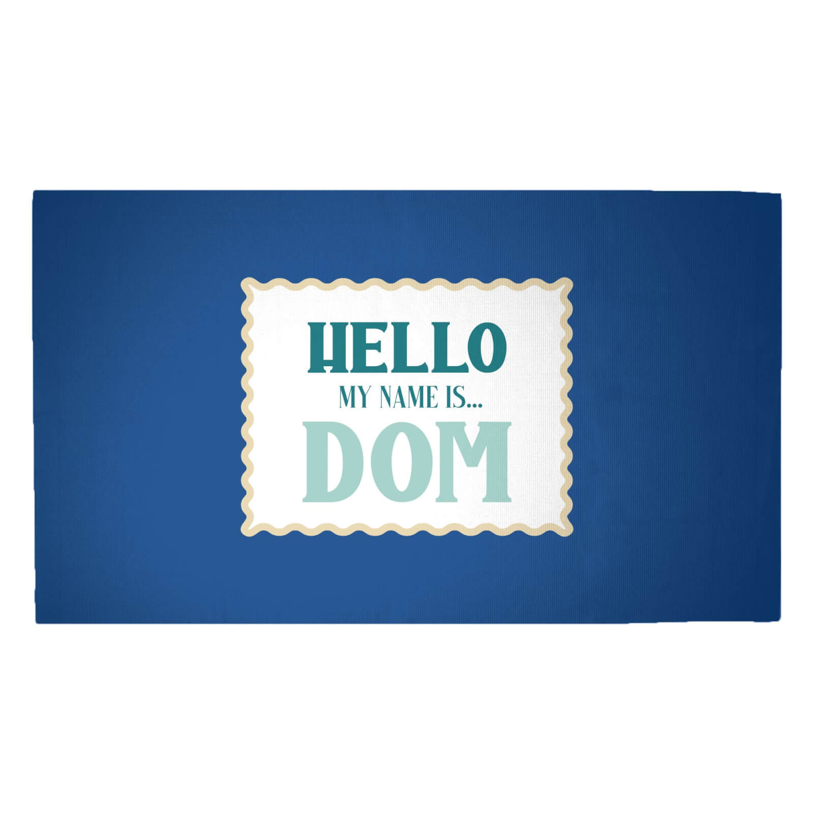 Hello, My Name Is Dom Woven Rug - Medium