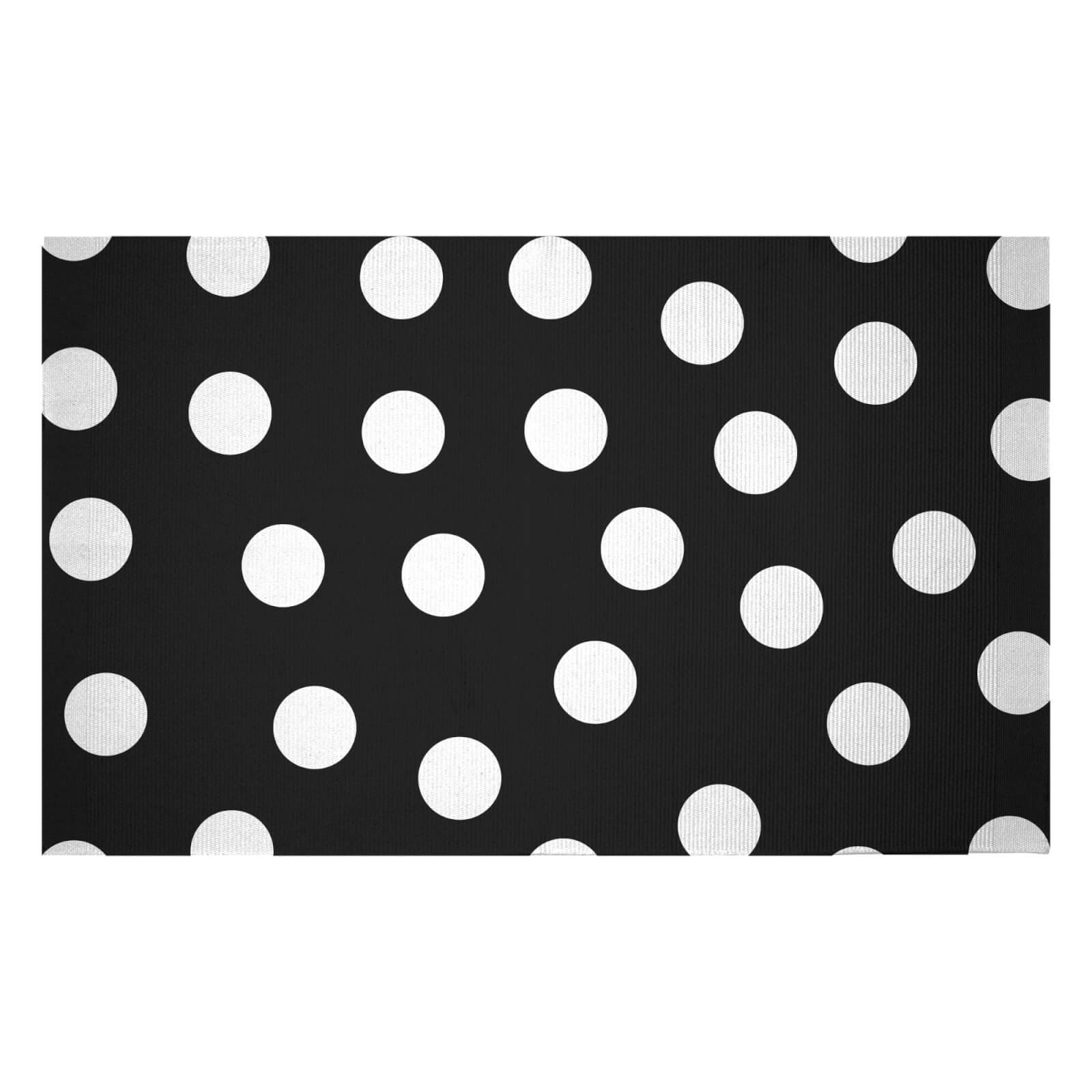 Inverted Polka Dots Woven Rug - Small