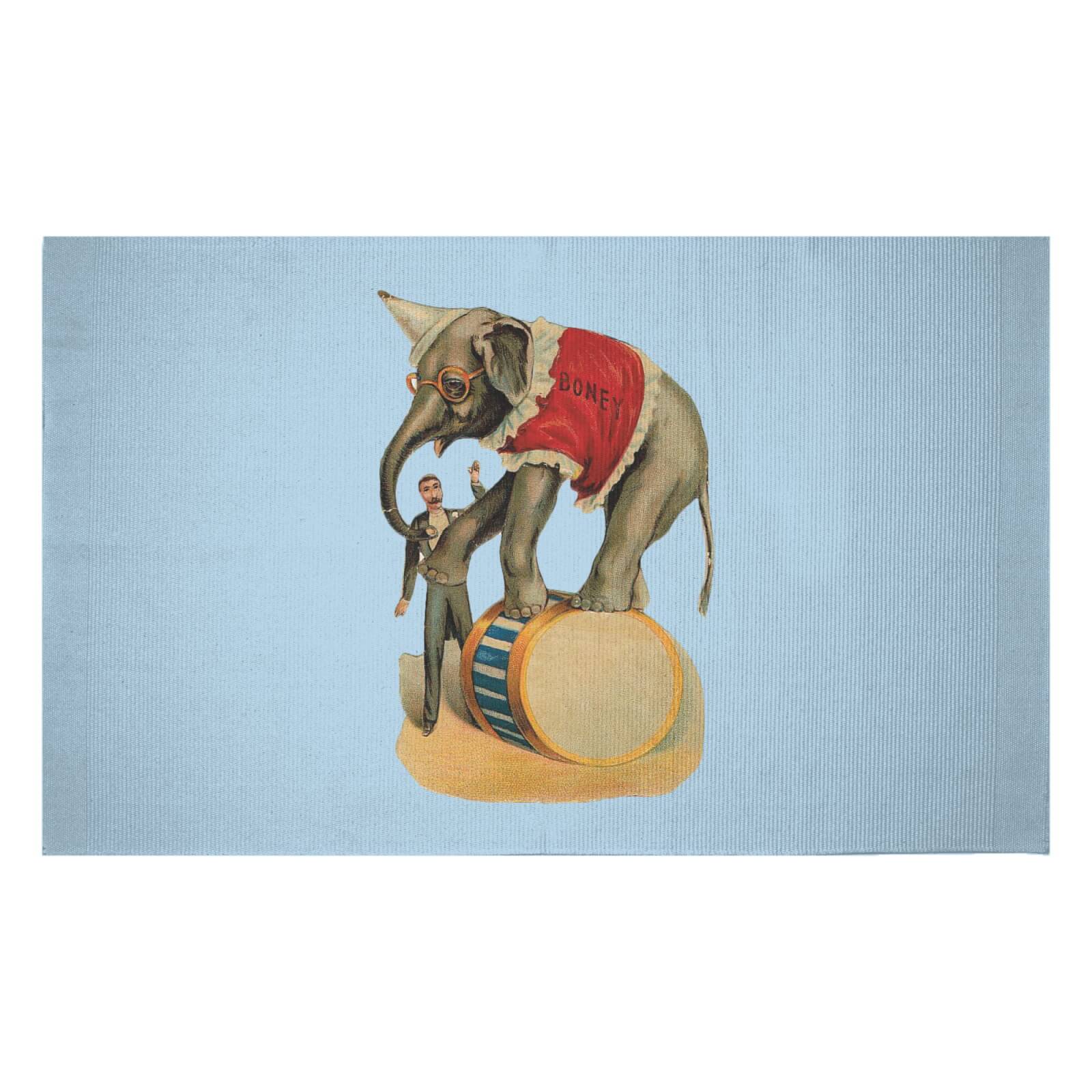 Elephant Tricks Woven Rug - Small
