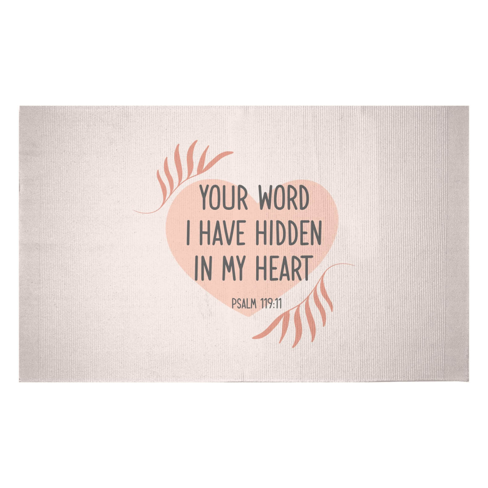 Your Word I Have Hidden In My Heart Woven Rug - Small