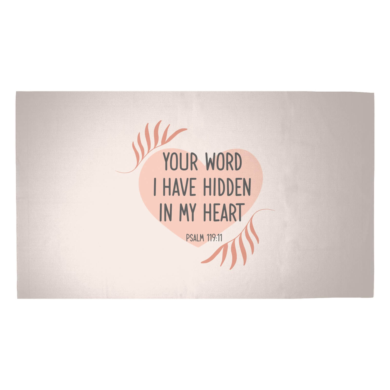 Your Word I Have Hidden In My Heart Woven Rug - Medium