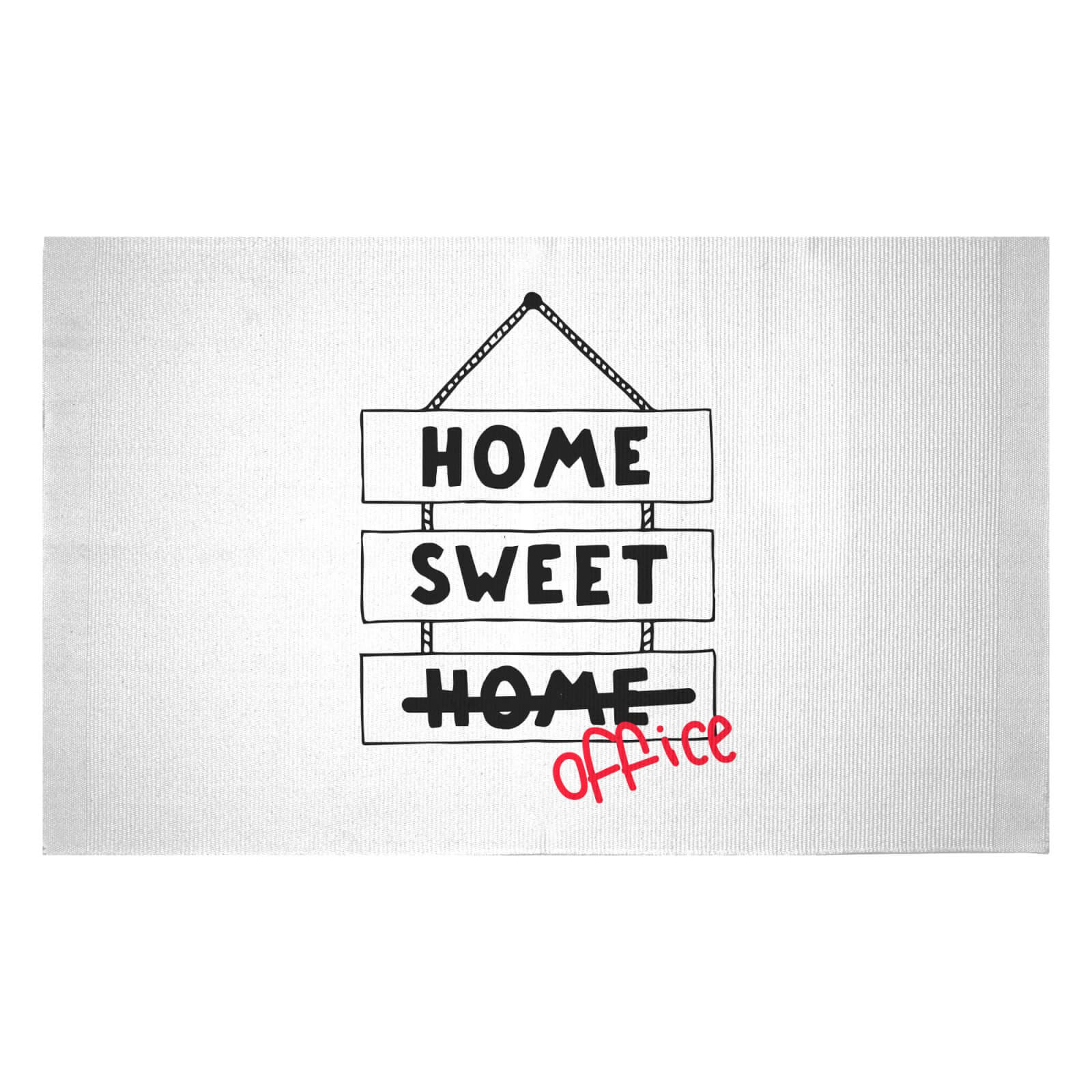 Home Sweet Office Woven Rug - Small