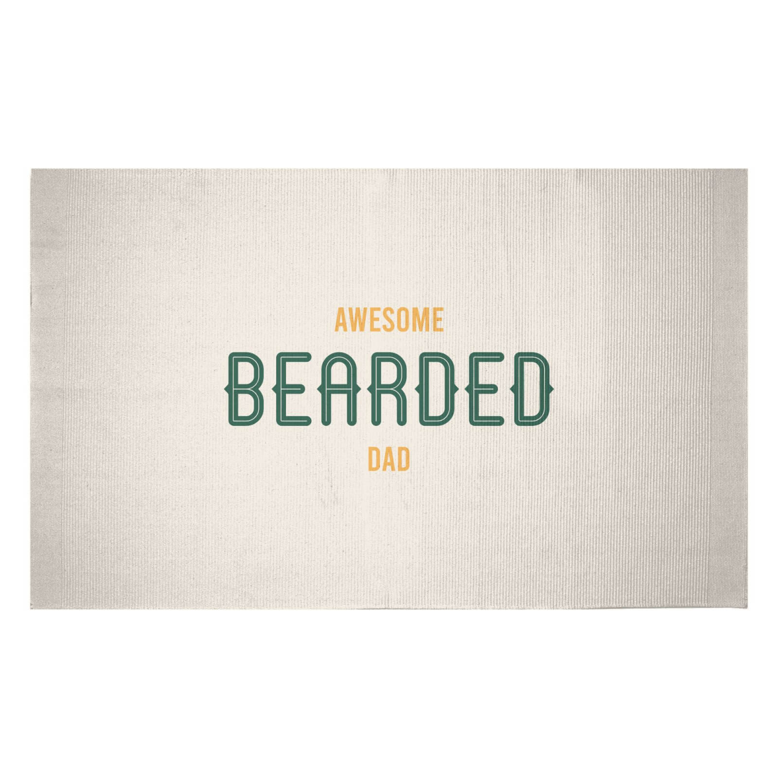 Awesome Bearded Dad Woven Rug - Small