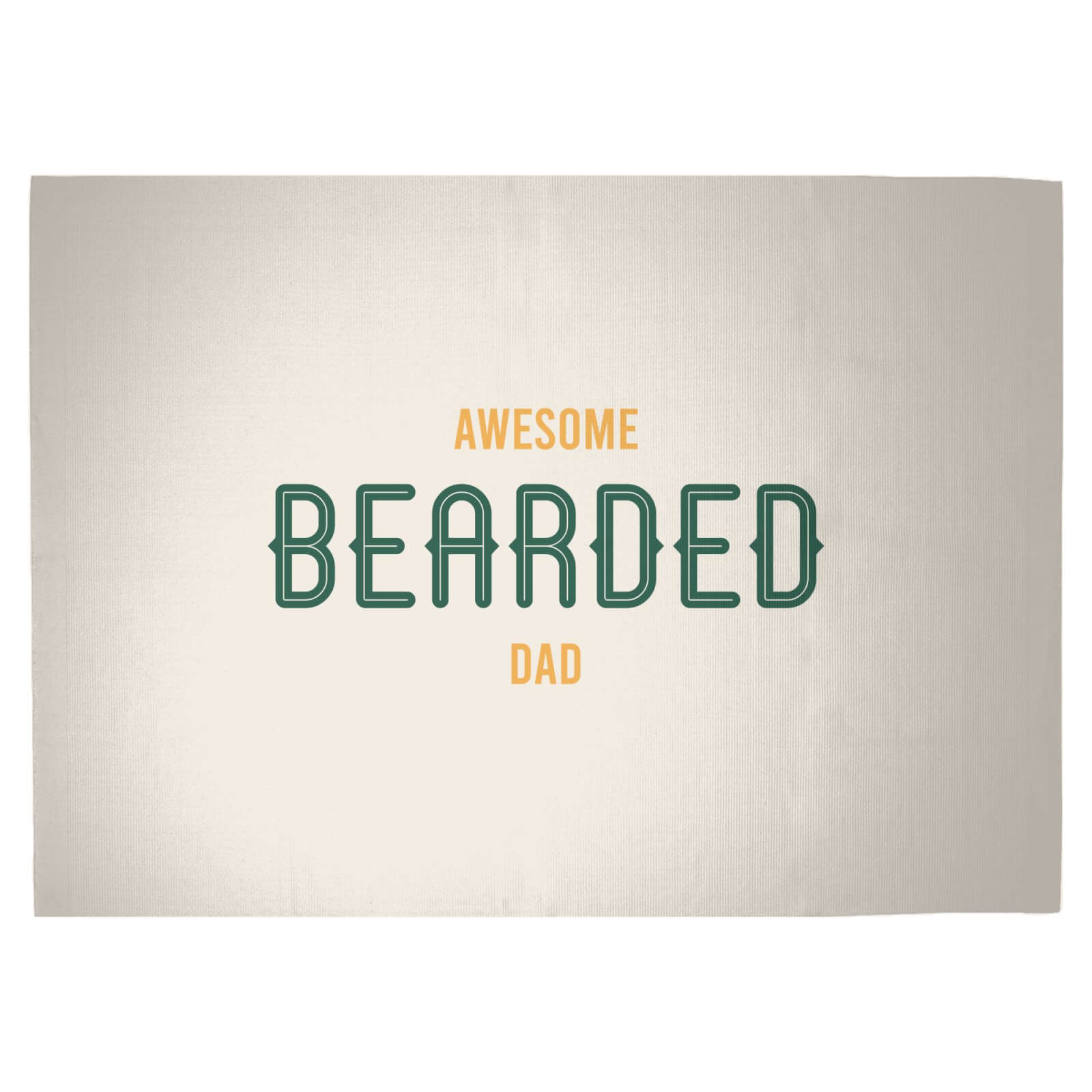 Awesome Bearded Dad Woven Rug - Large