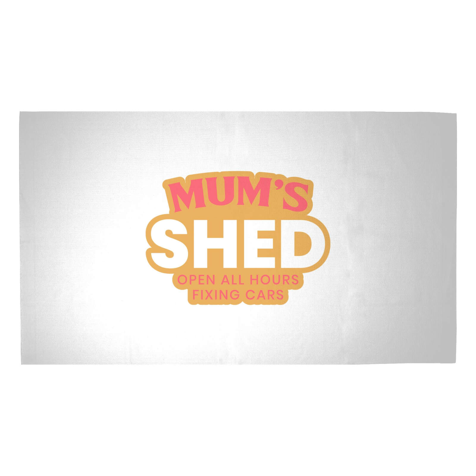 Mum's Shed Woven Rug - Medium