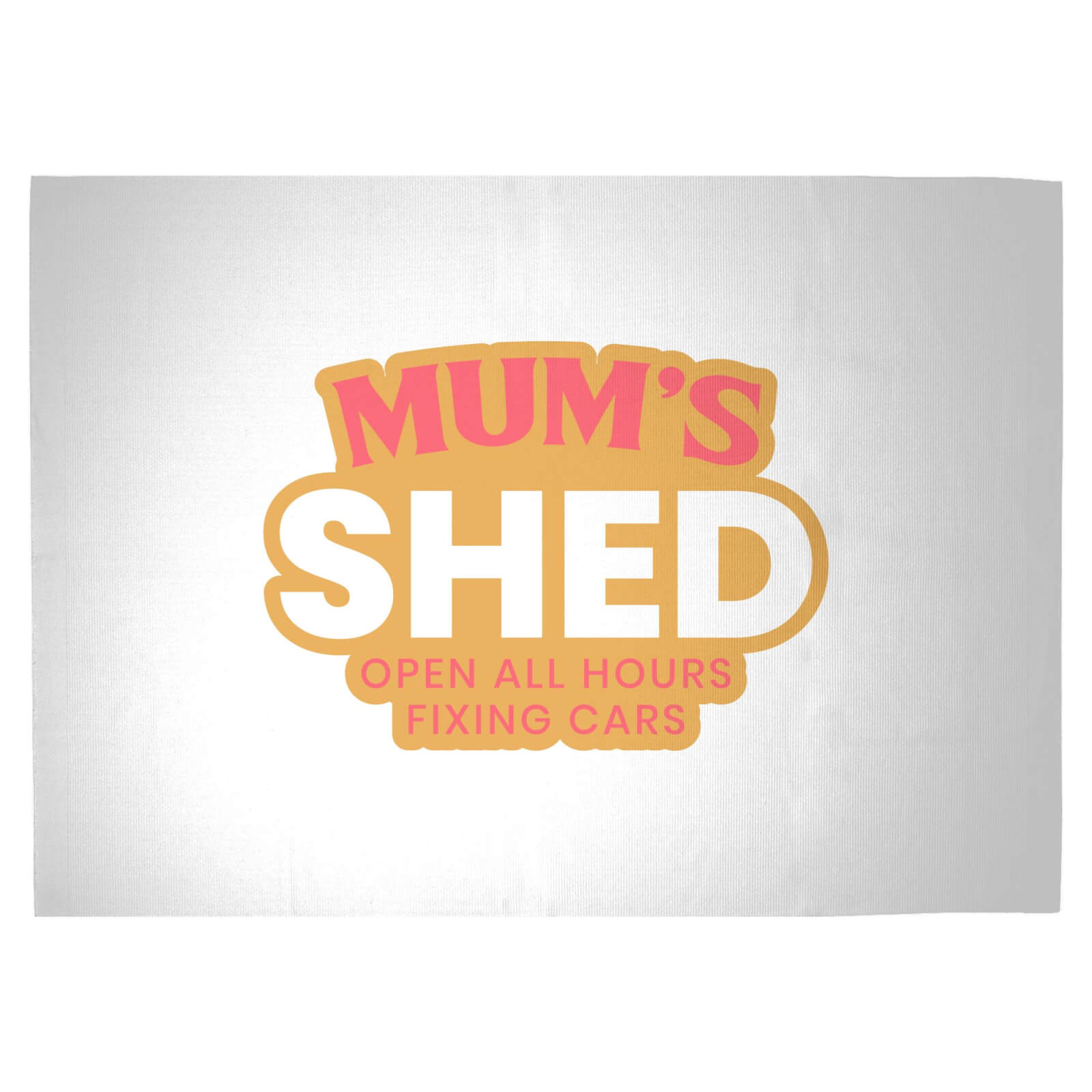 Mum's Shed Woven Rug - Large
