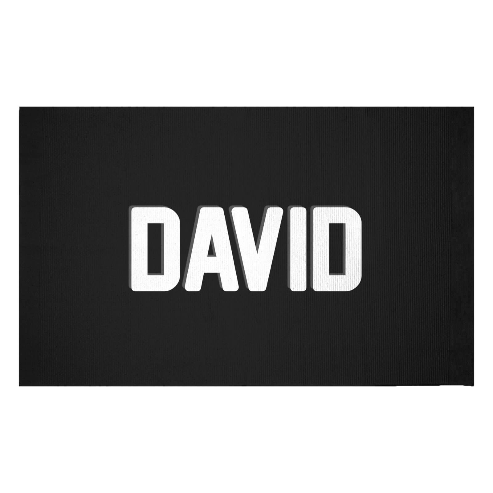 Embossed David Woven Rug - Small