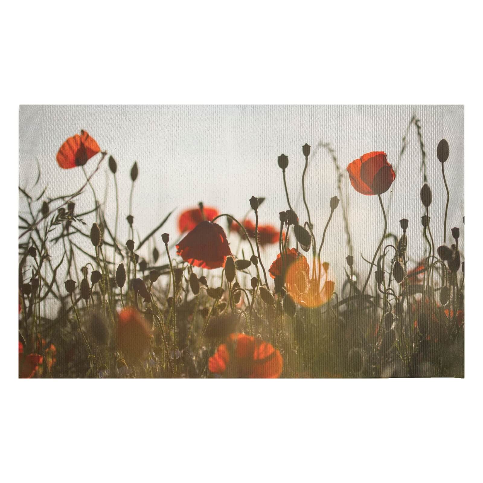 Summer Flowers Woven Rug - Small