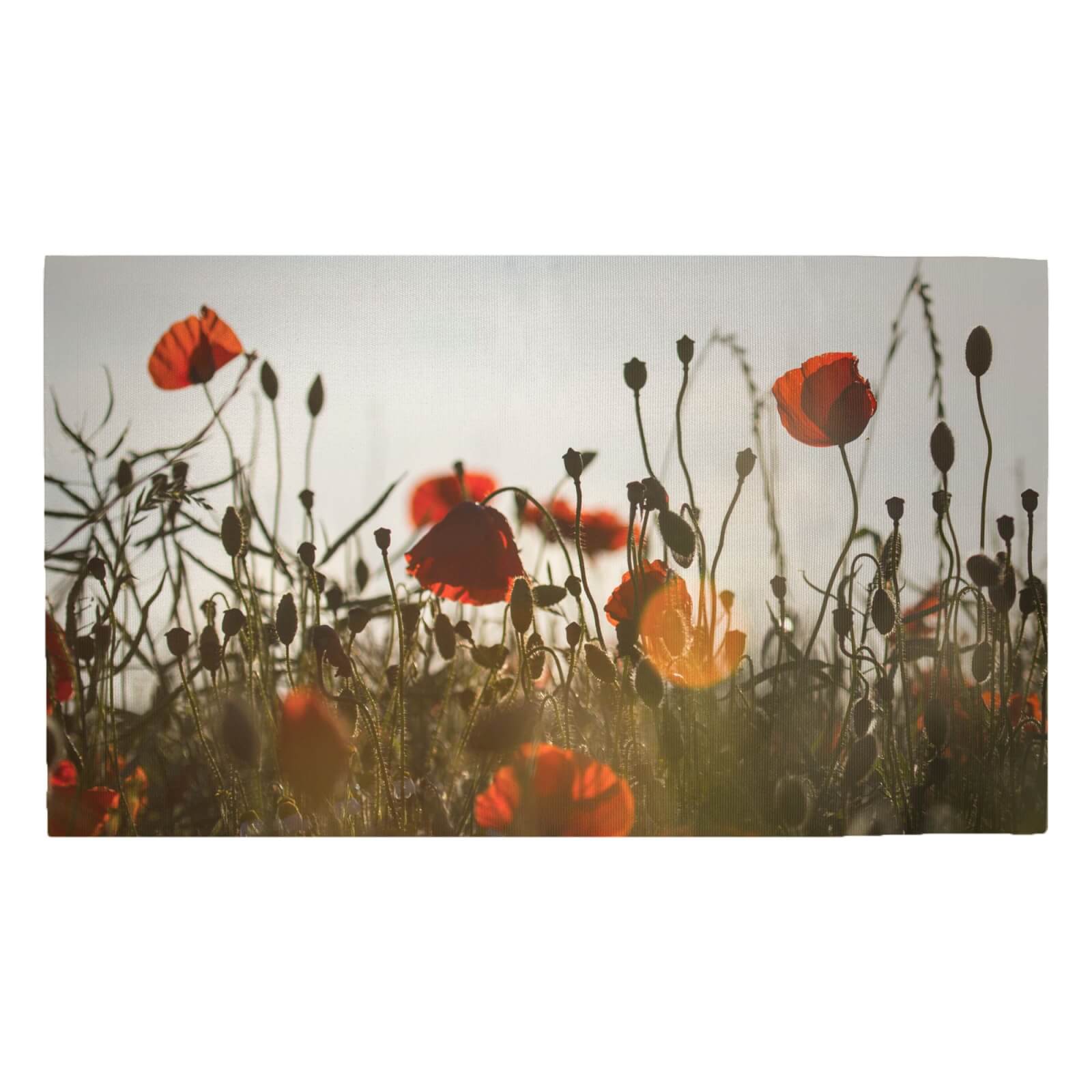 Summer Flowers Woven Rug - Medium