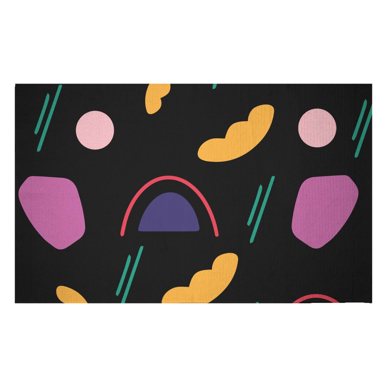 Mixed Shape Art Woven Rug - Small