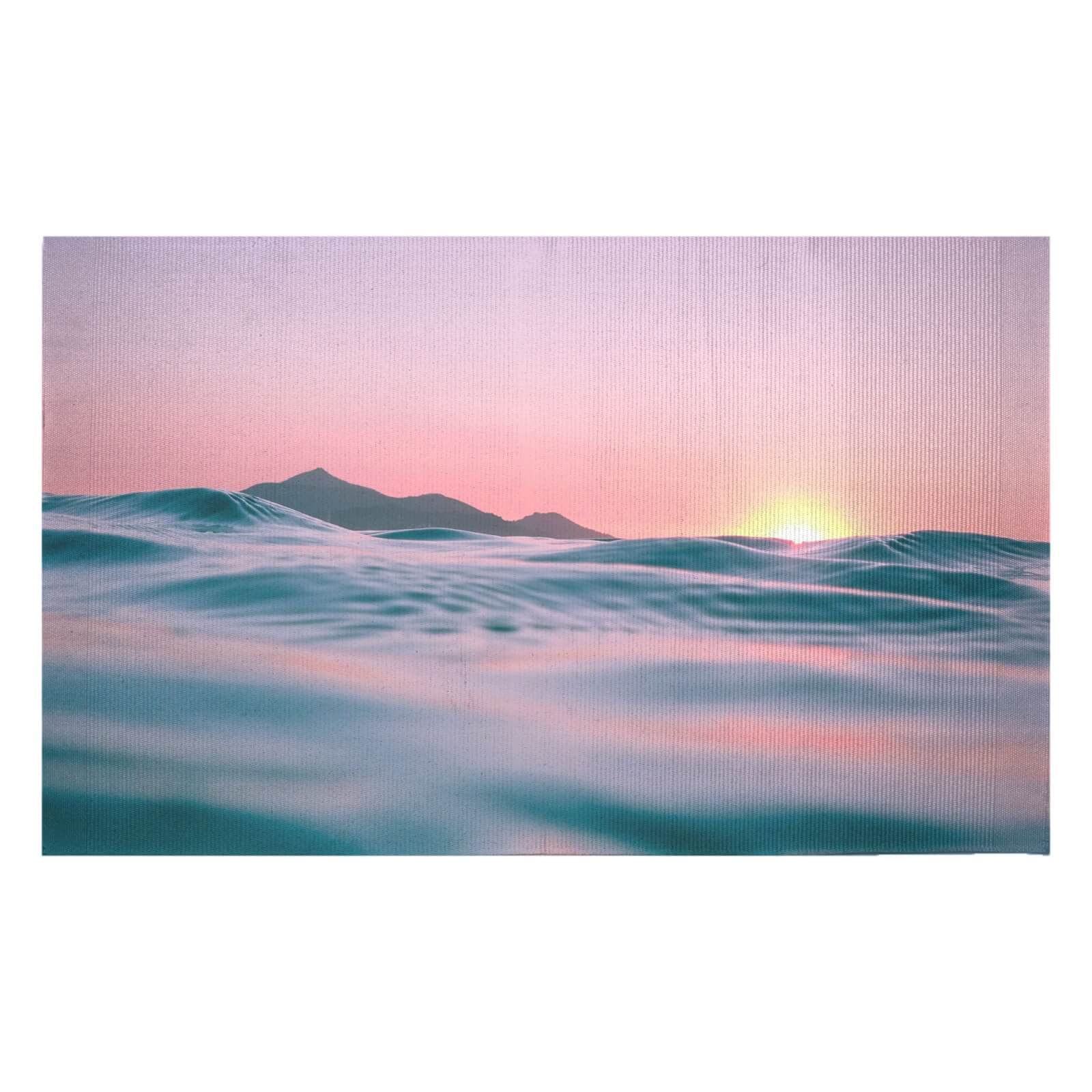 Sunset With Water Woven Rug - Small