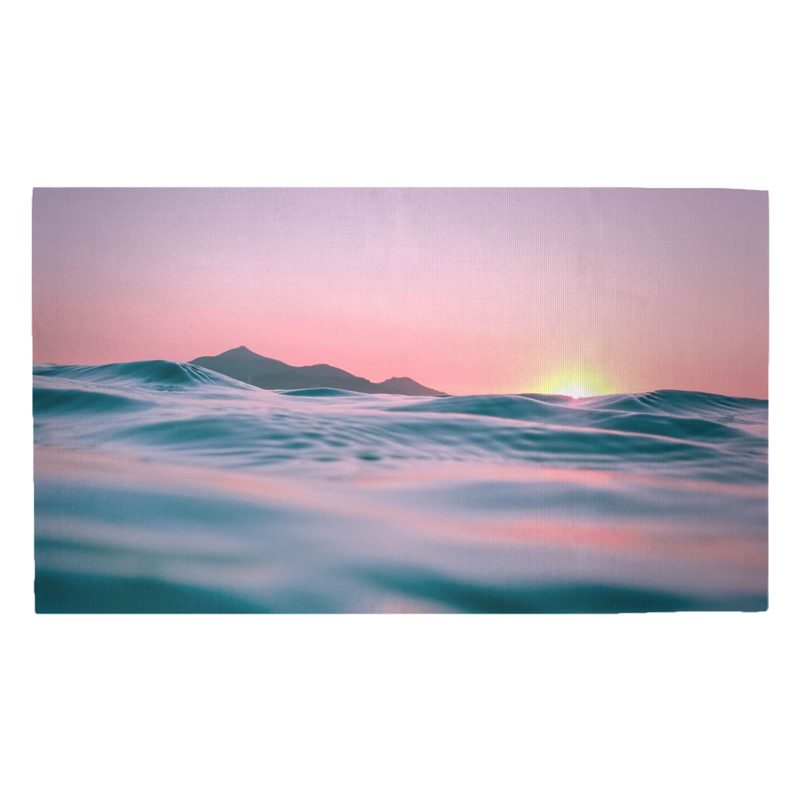 Sunset With Water Woven Rug - Medium