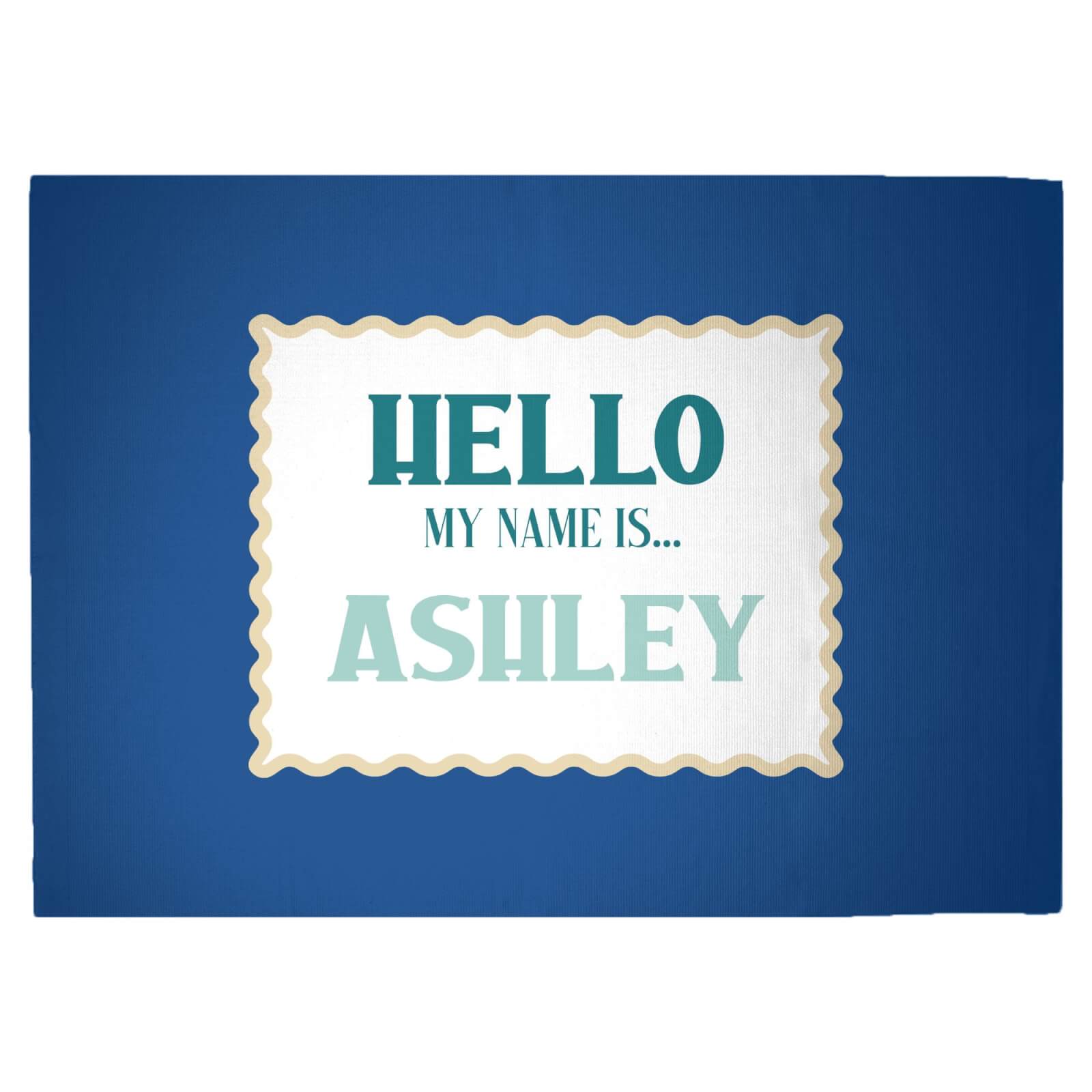 Hello, My Name Is Ashley Woven Rug - Large