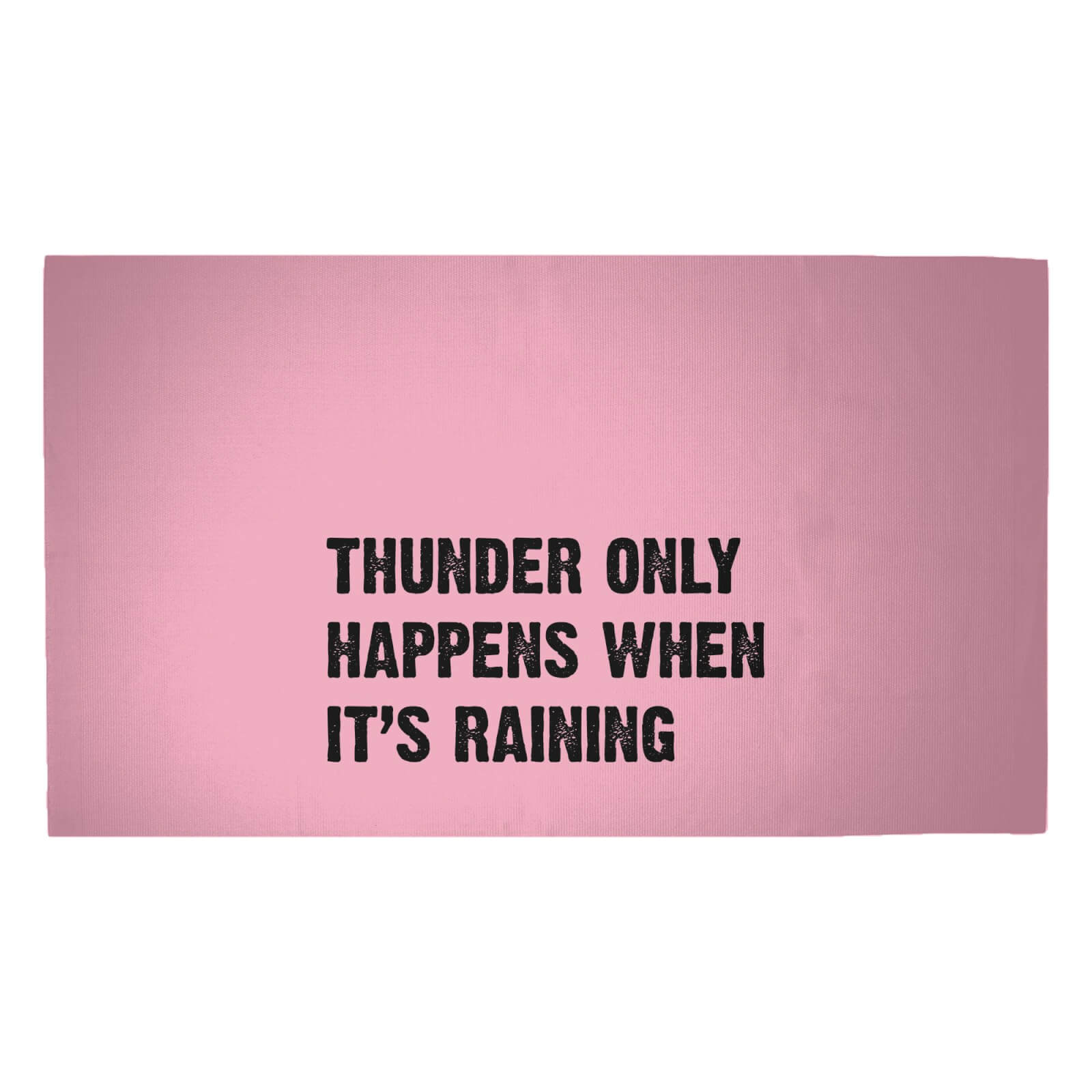 Thunder Only Happens When It's Raining Woven Rug - Medium
