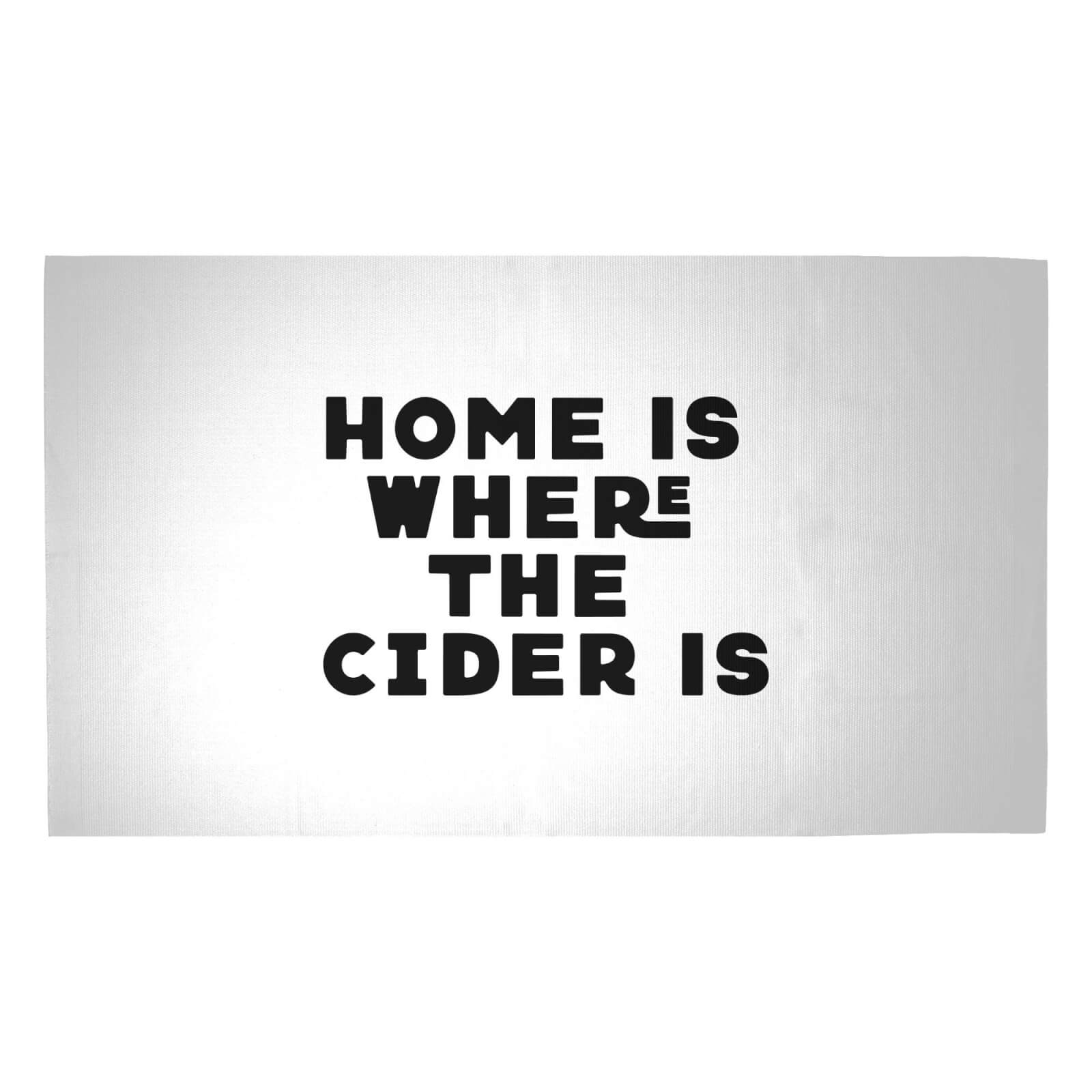 Home Is Where The Cider Is Woven Rug - Medium