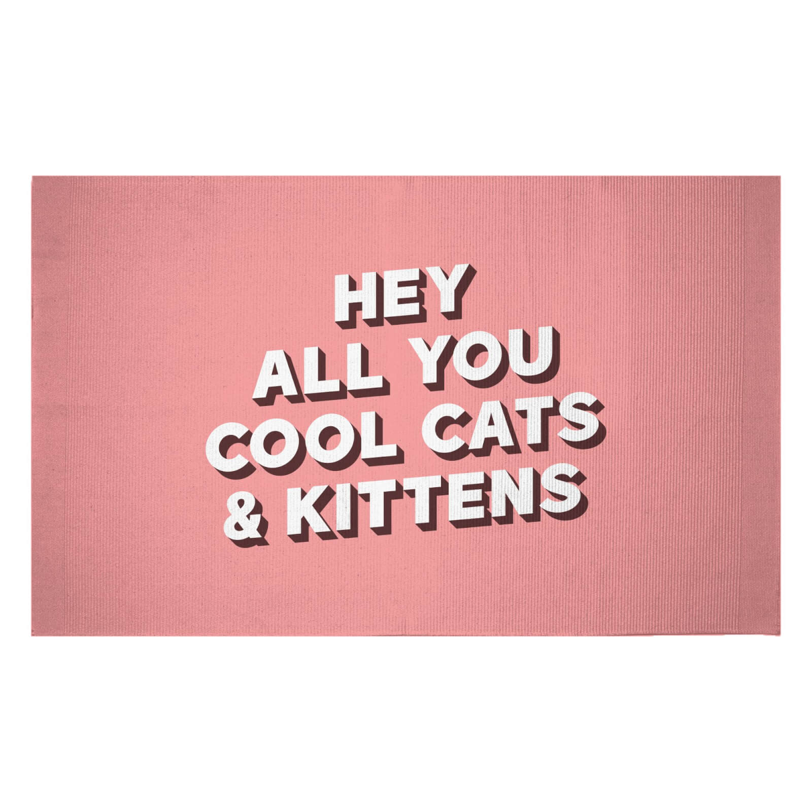 Hey All You Cool Cats And Kittens Woven Rug - Small