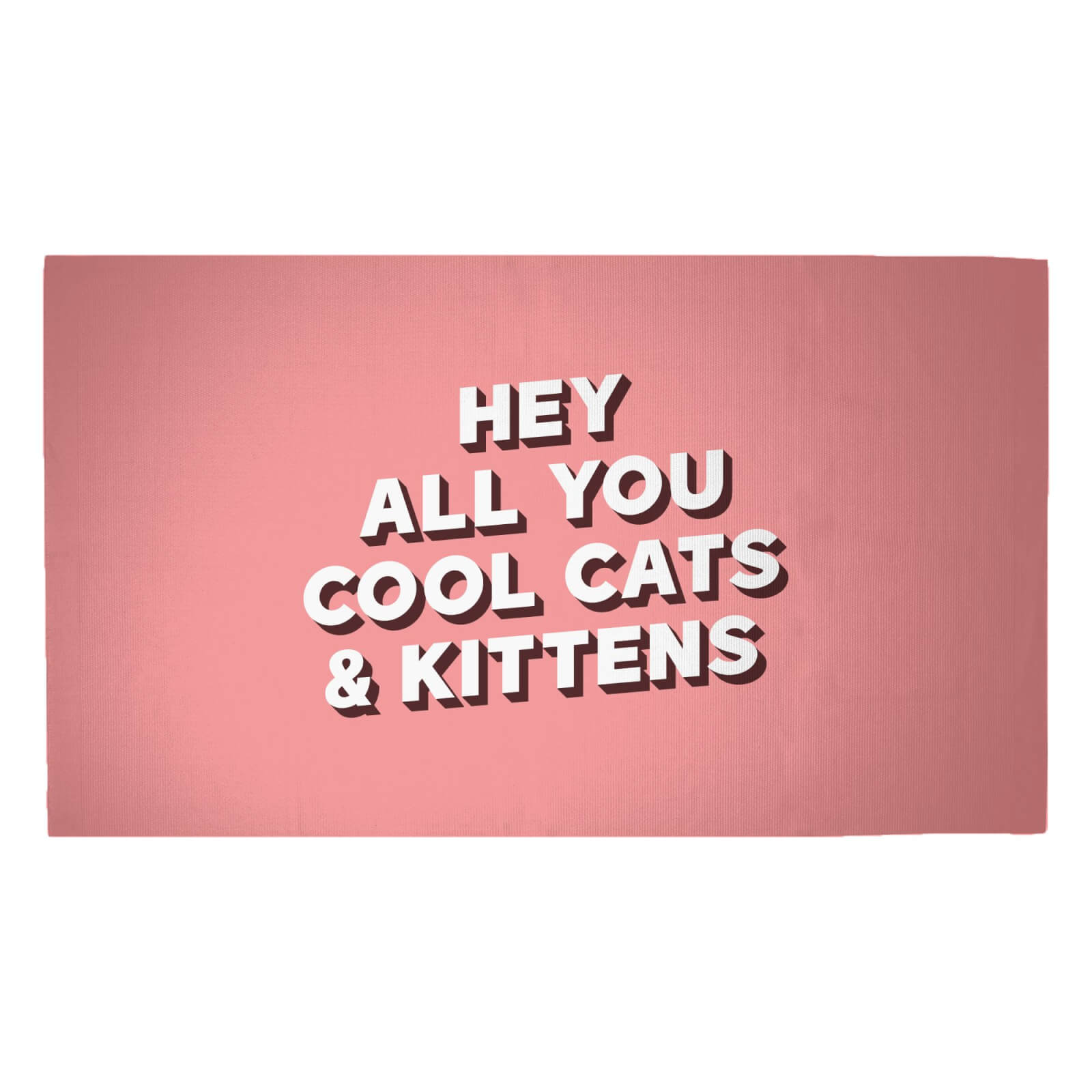 Hey All You Cool Cats And Kittens Woven Rug - Medium