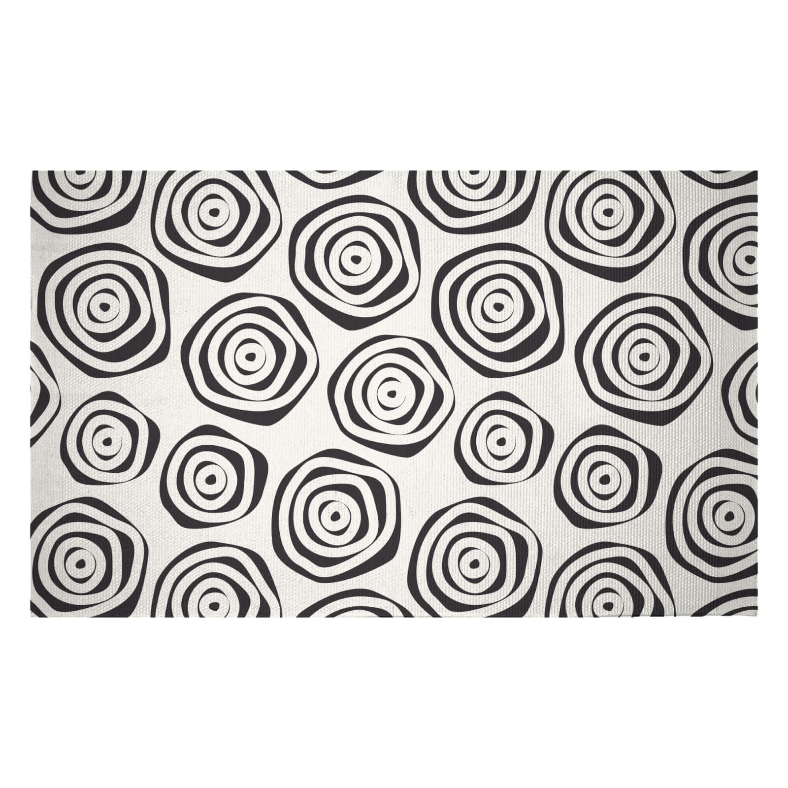 Polka Dot Spirals Woven Rug - Small