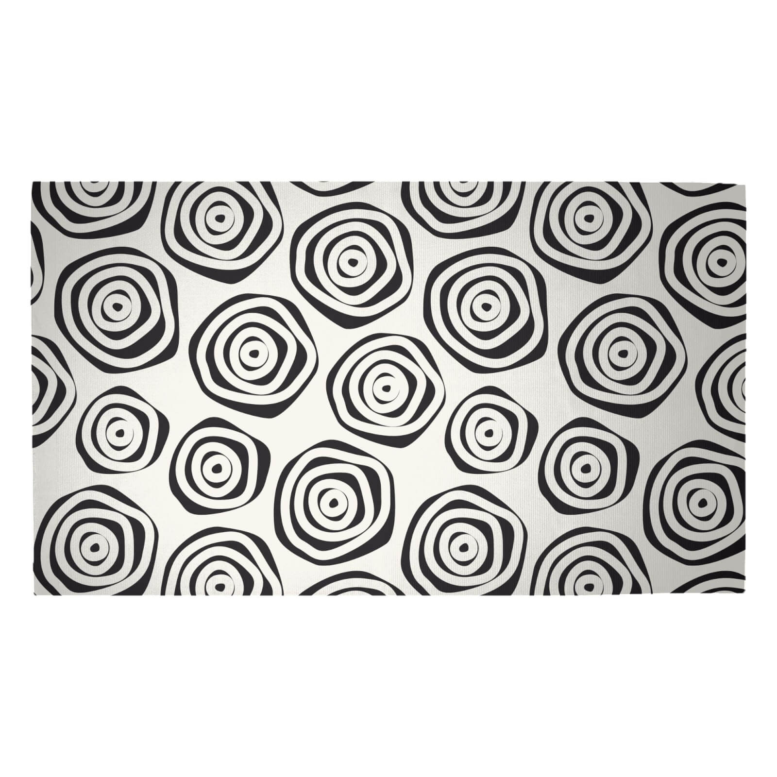 Polka Dot Spirals Woven Rug - Medium