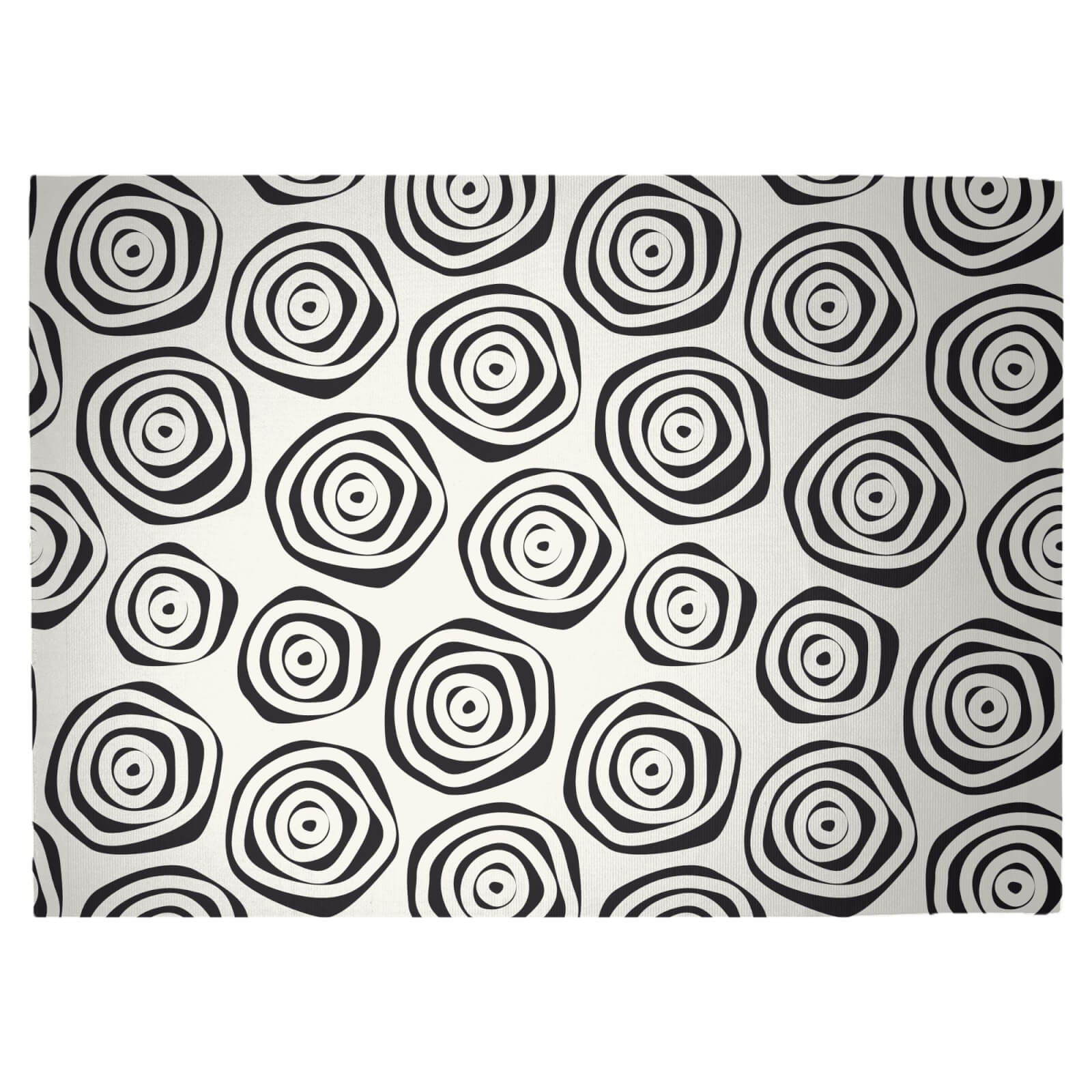 Polka Dot Spirals Woven Rug - Large