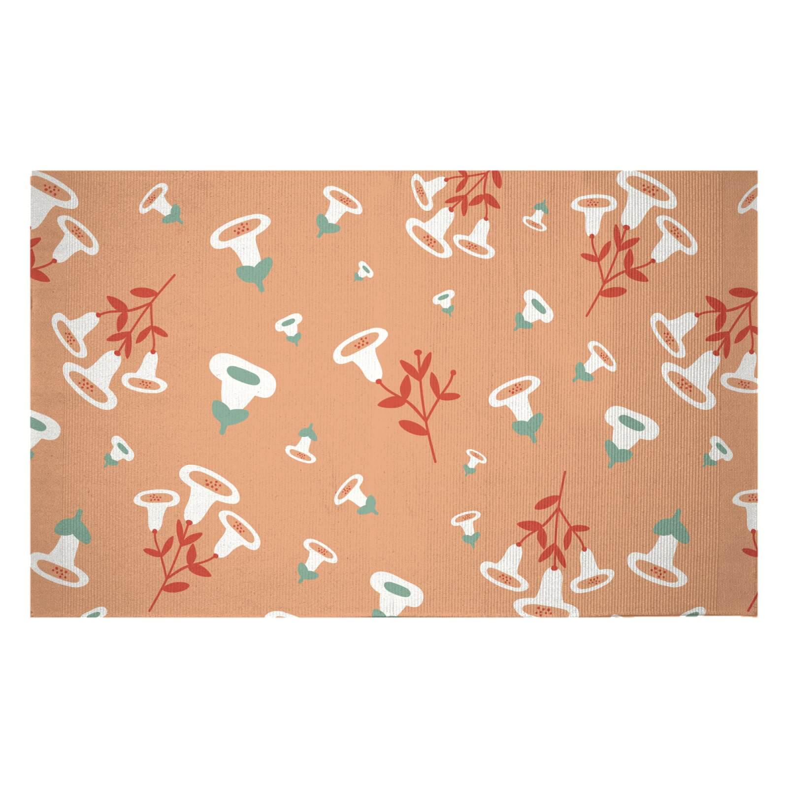 Bell Flowers Woven Rug - Small