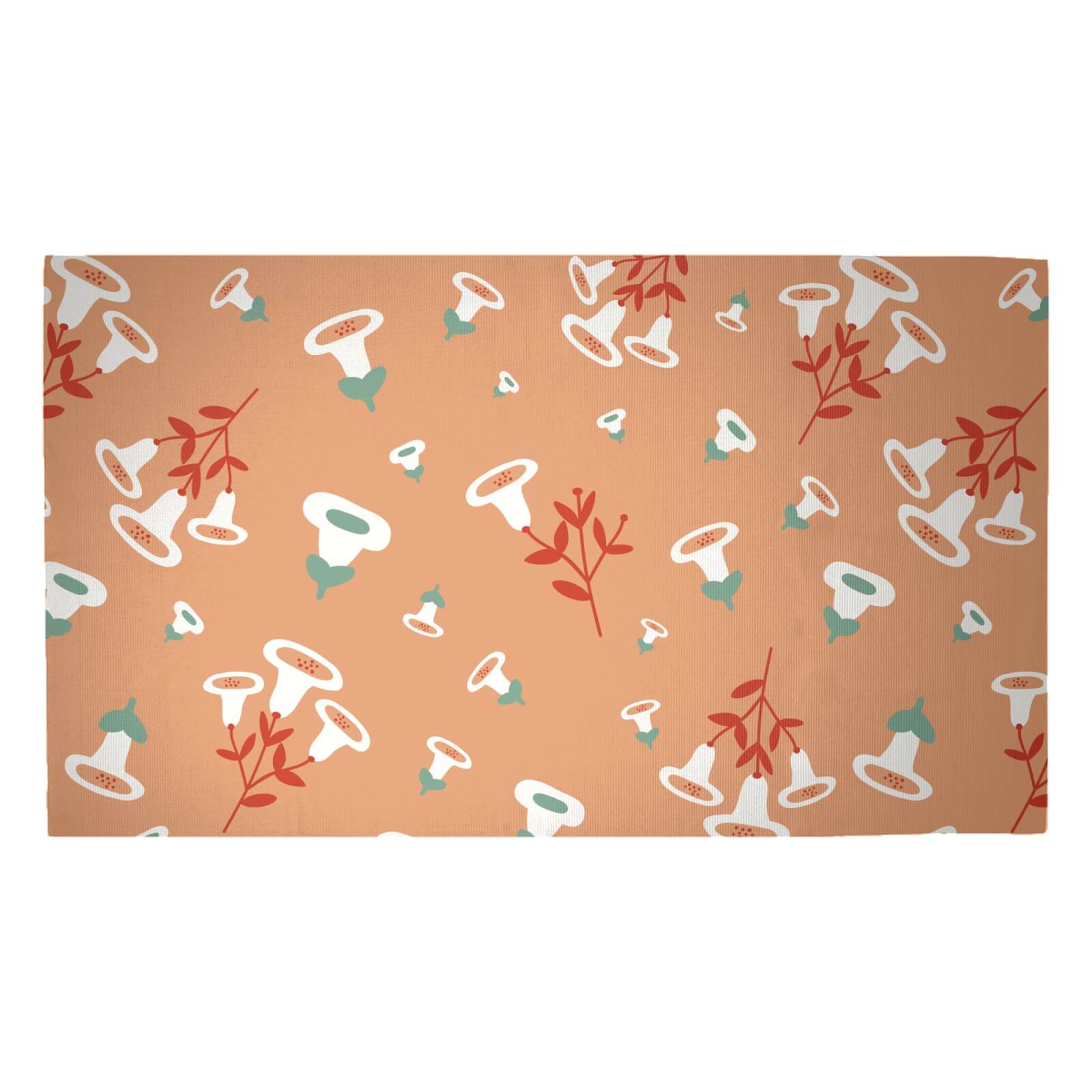 Bell Flowers Woven Rug - Medium