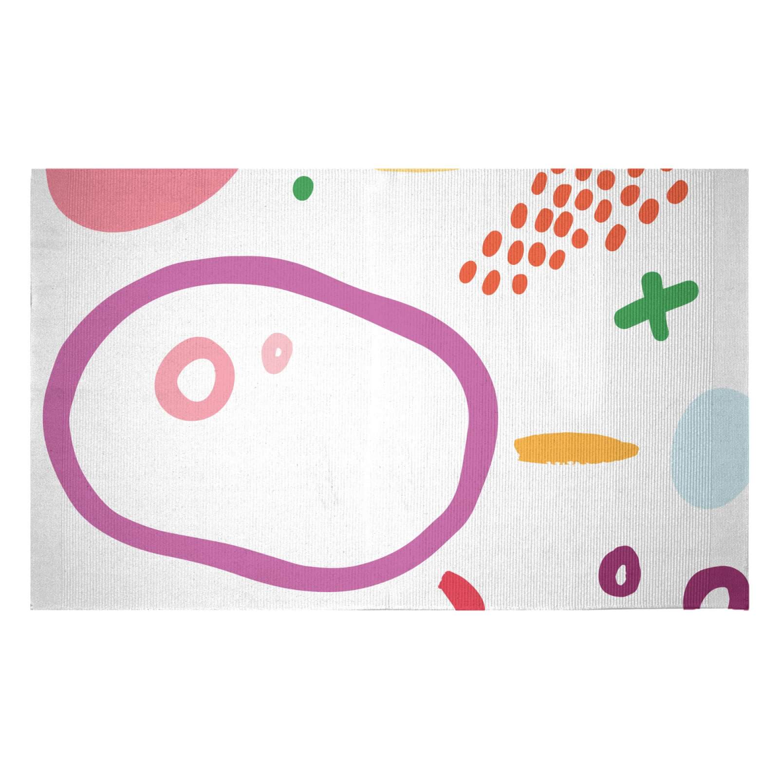 Mixed Art Woven Rug - Small