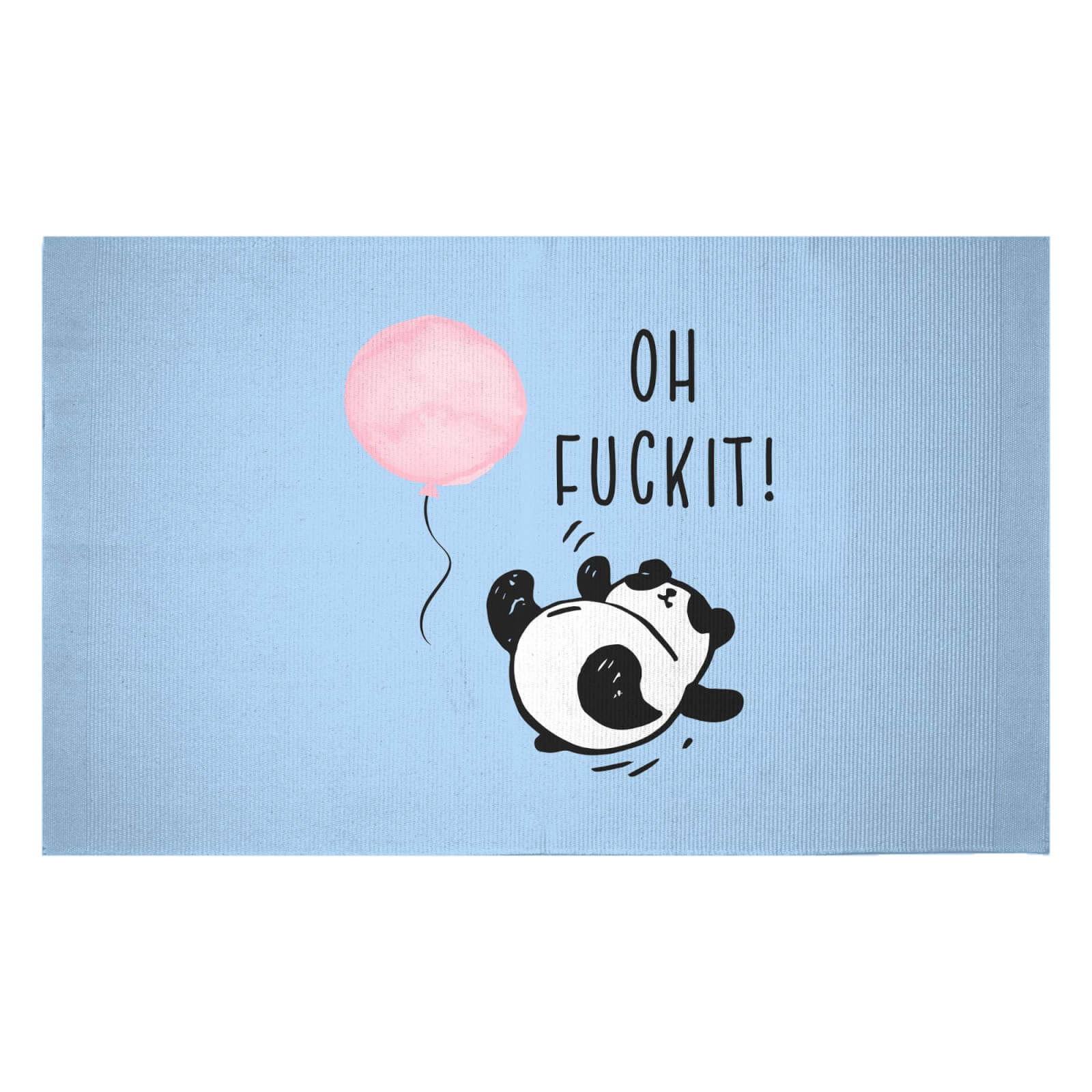 Panda Oh Fuck It! Woven Rug - Small