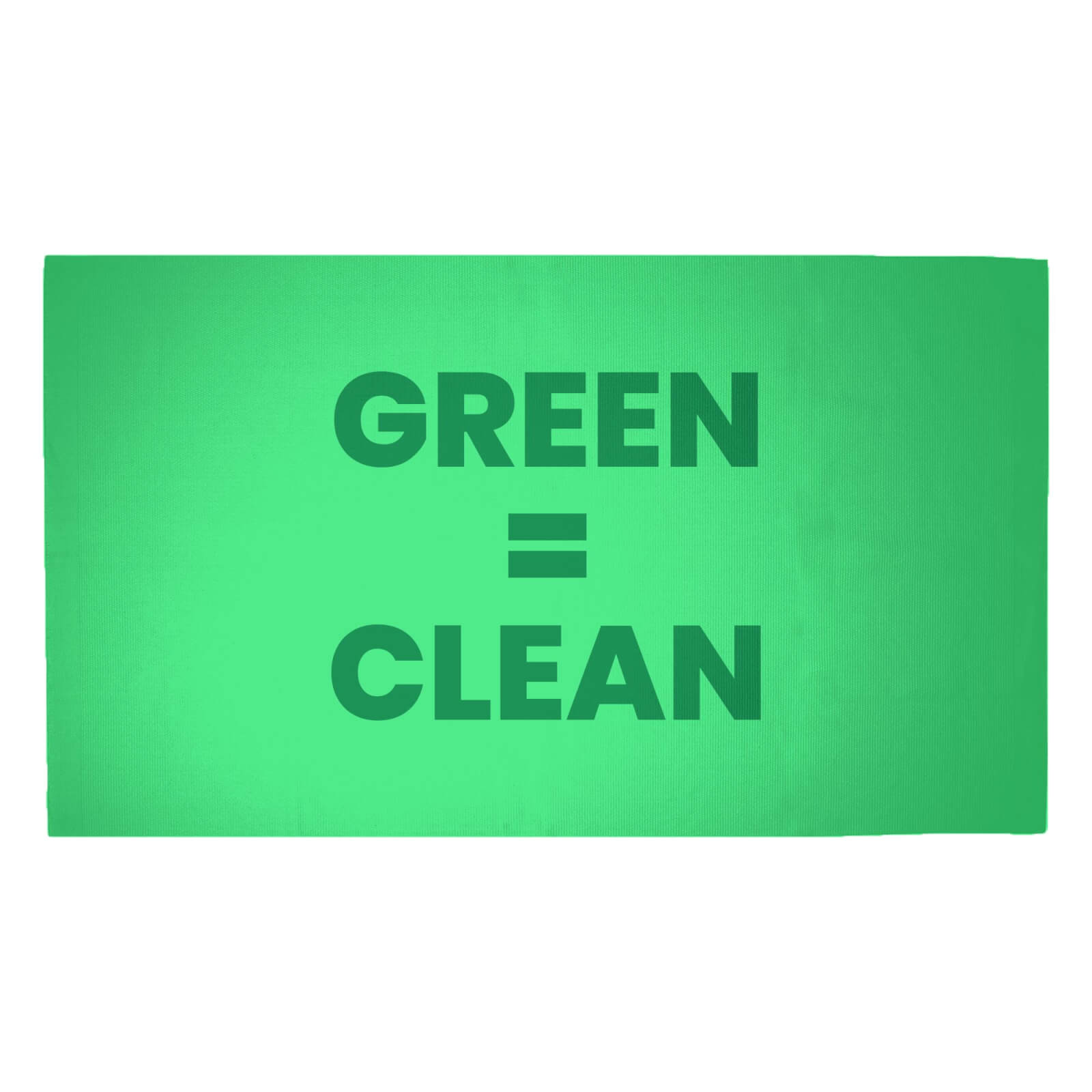 Green = Clean Woven Rug - Medium