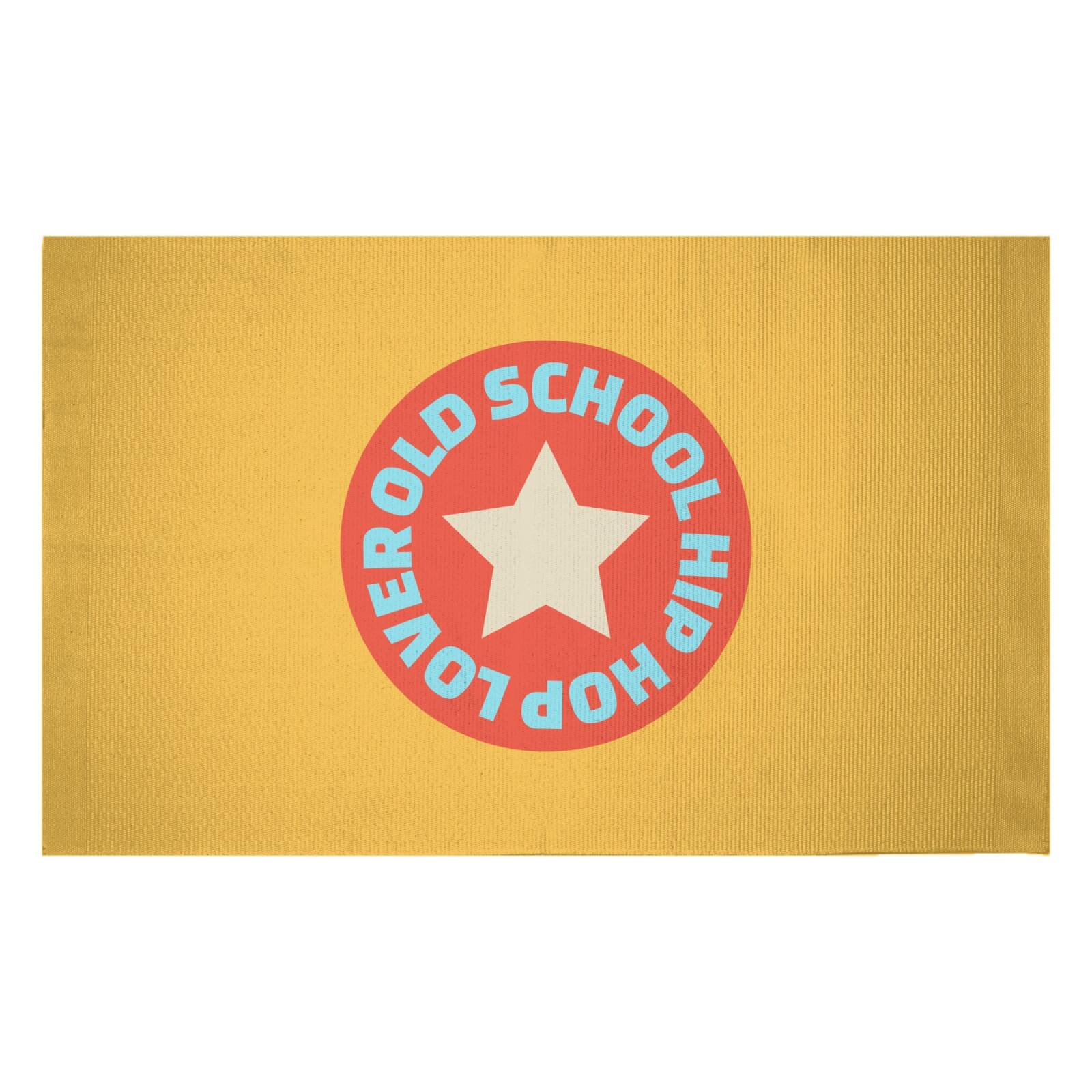 Old School Hip Hop Lover Woven Rug - Small