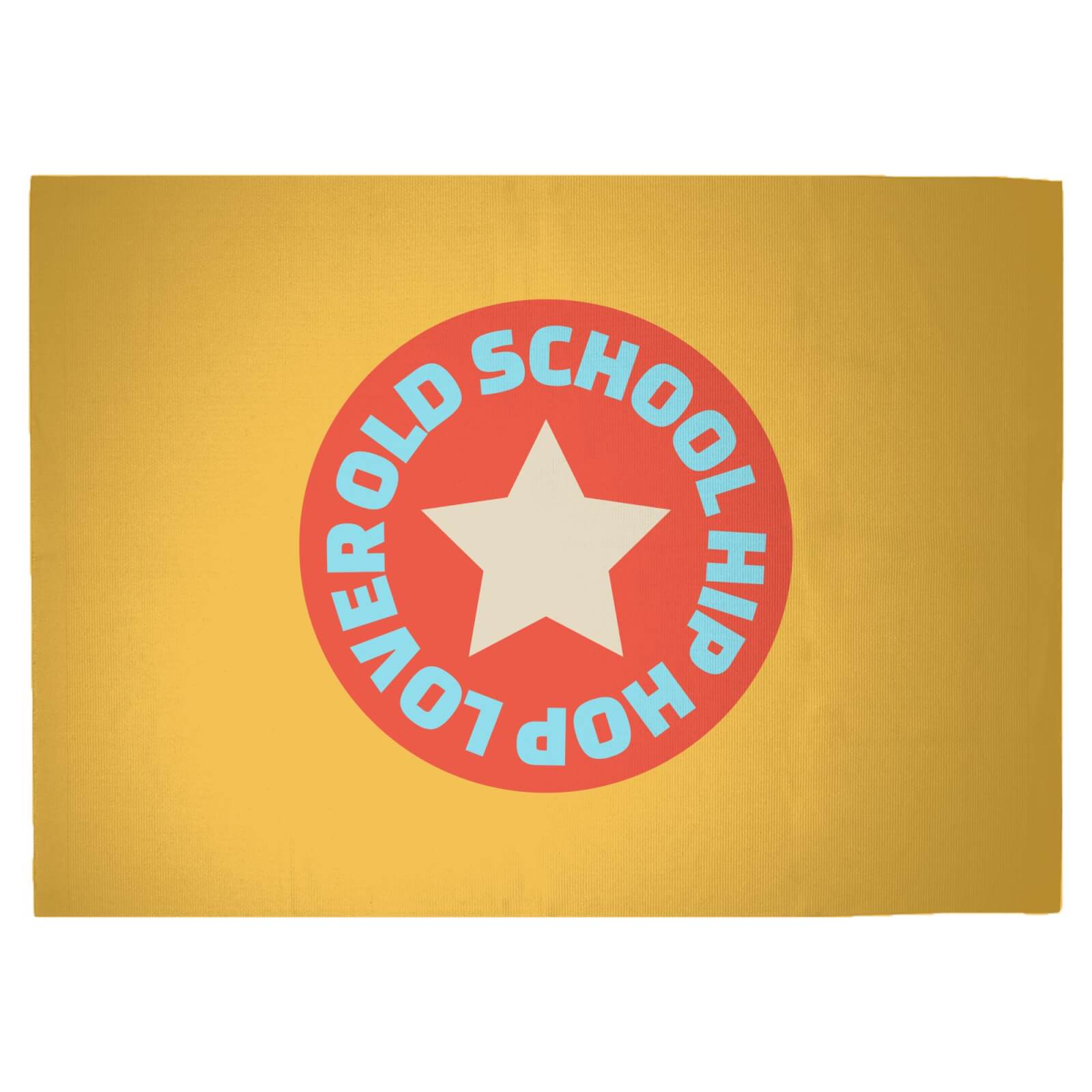 Old School Hip Hop Lover Woven Rug - Large