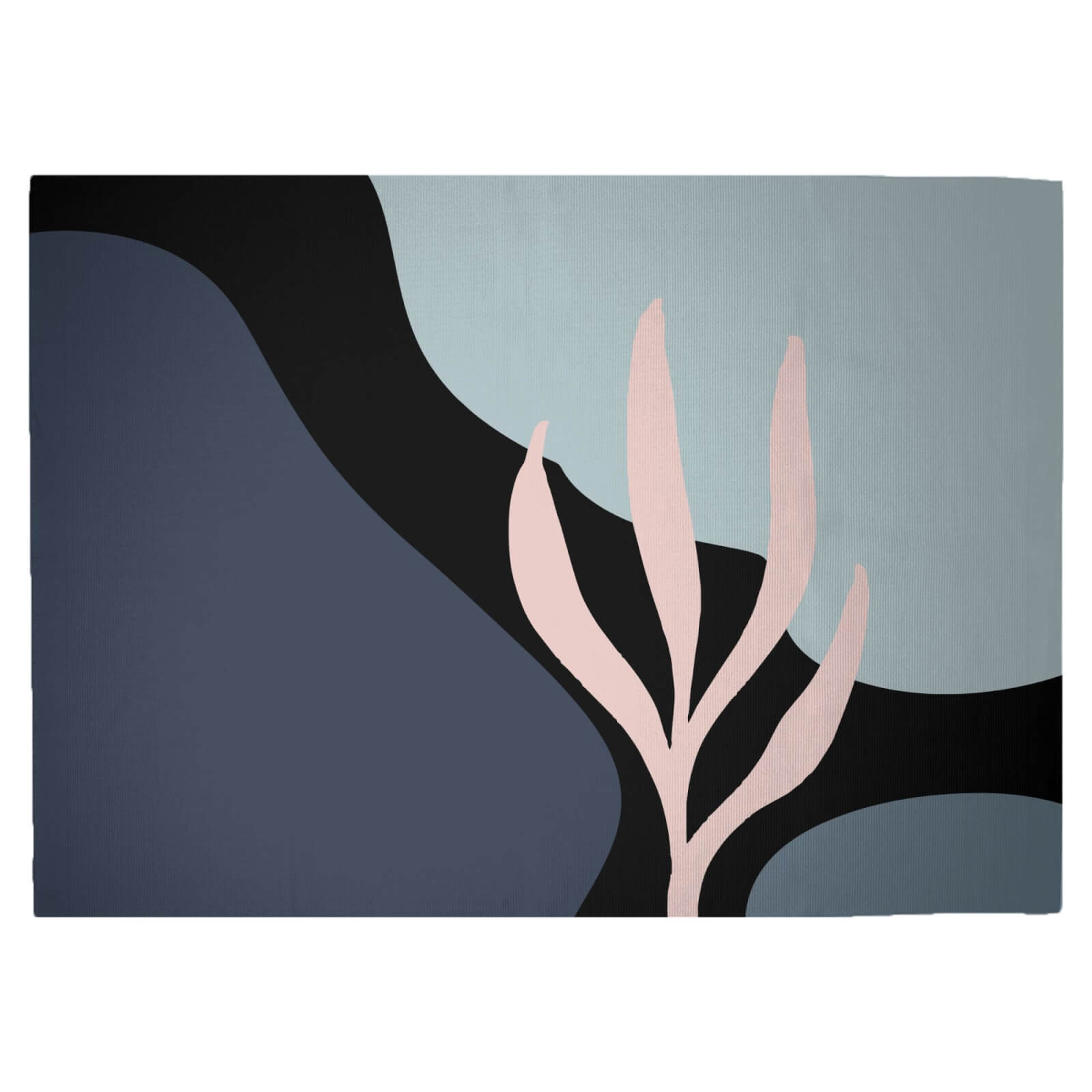 Rocks And Trees Woven Rug - Large
