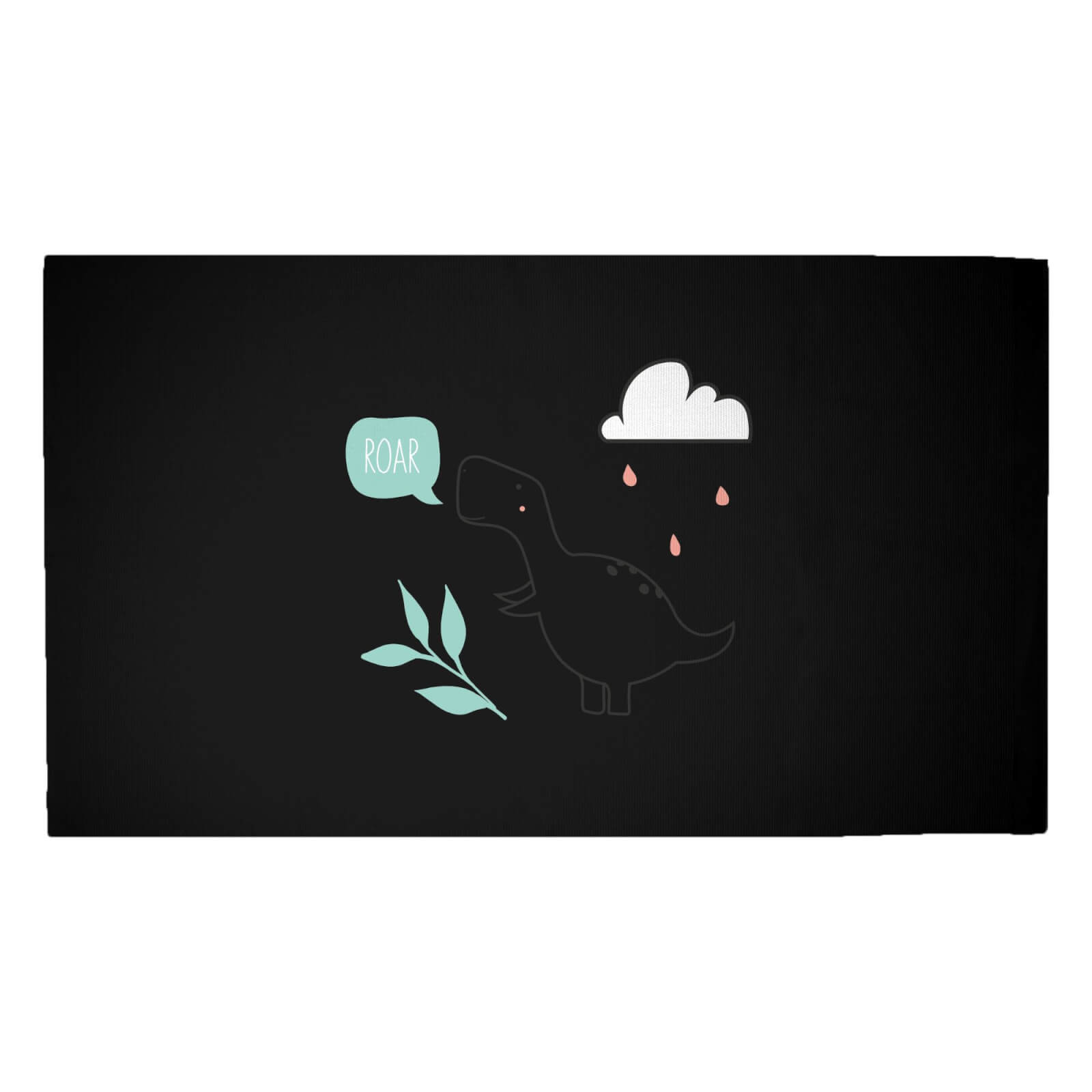 Roar Pastel Dino Woven Rug - Medium