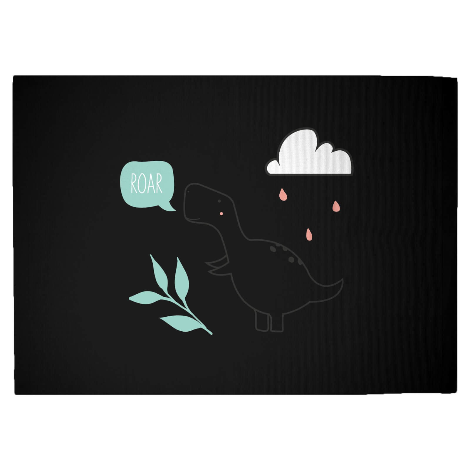 Roar Pastel Dino Woven Rug - Large