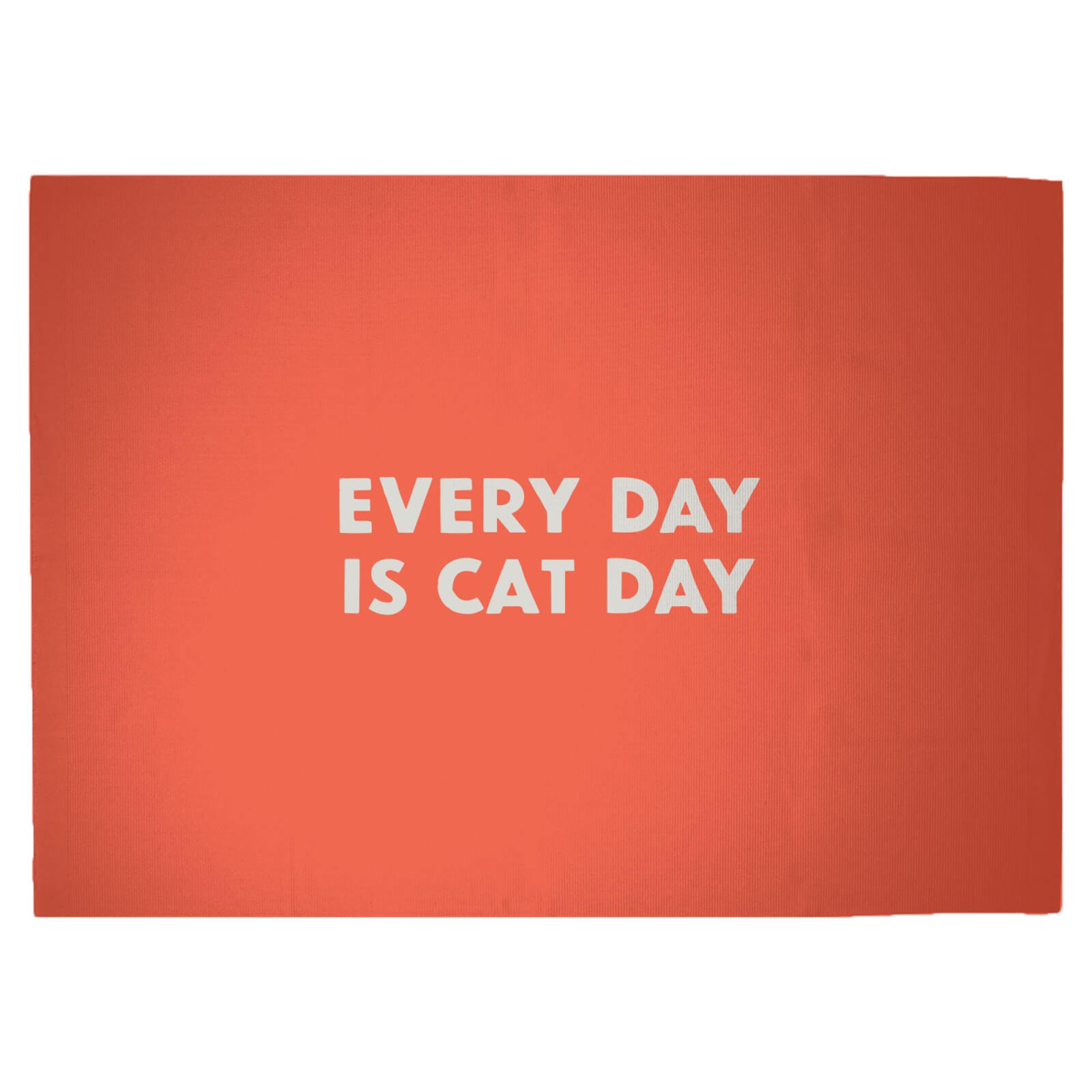 Every Day Is Cat Day Woven Rug - Large