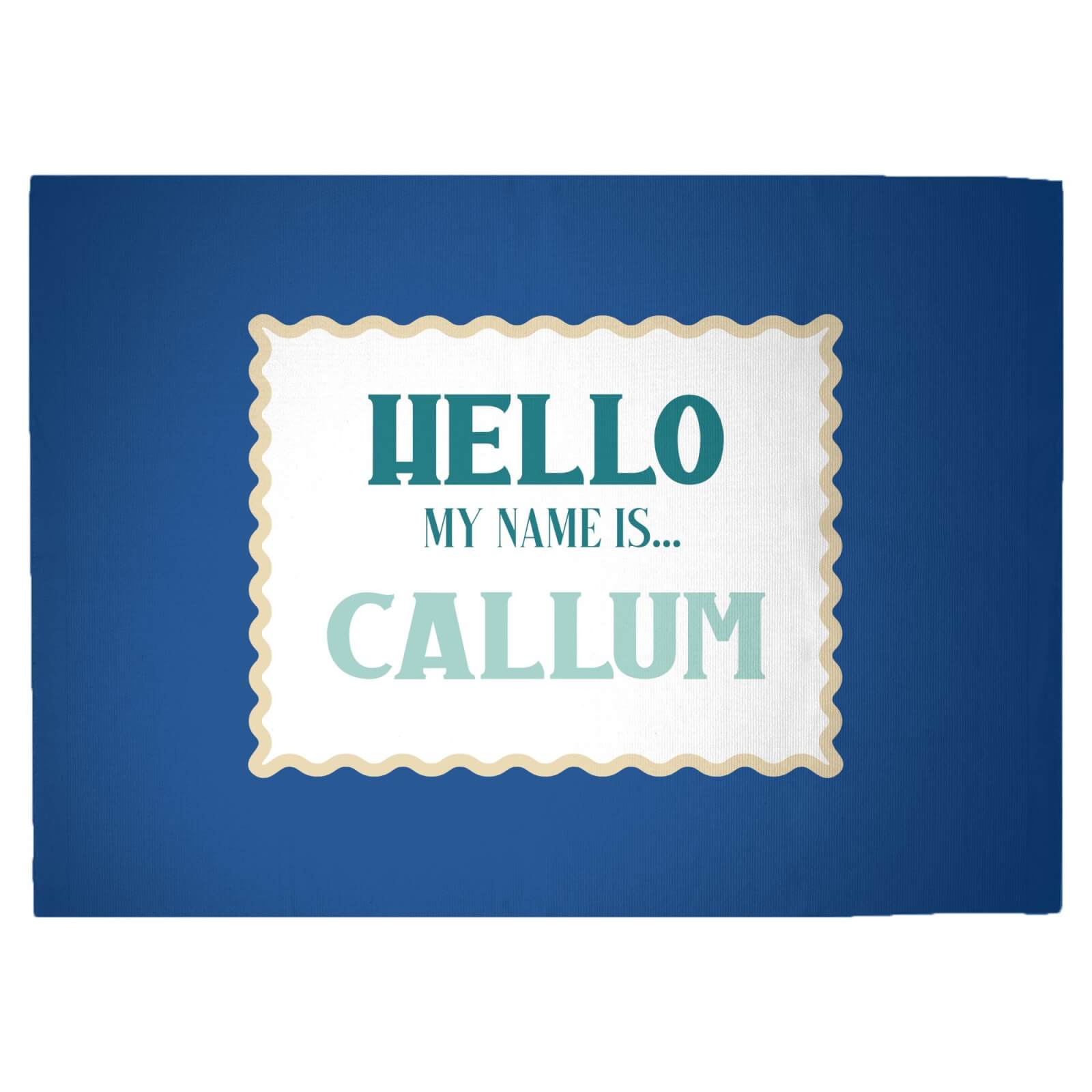 Hello, My Name Is Callum Woven Rug - Large