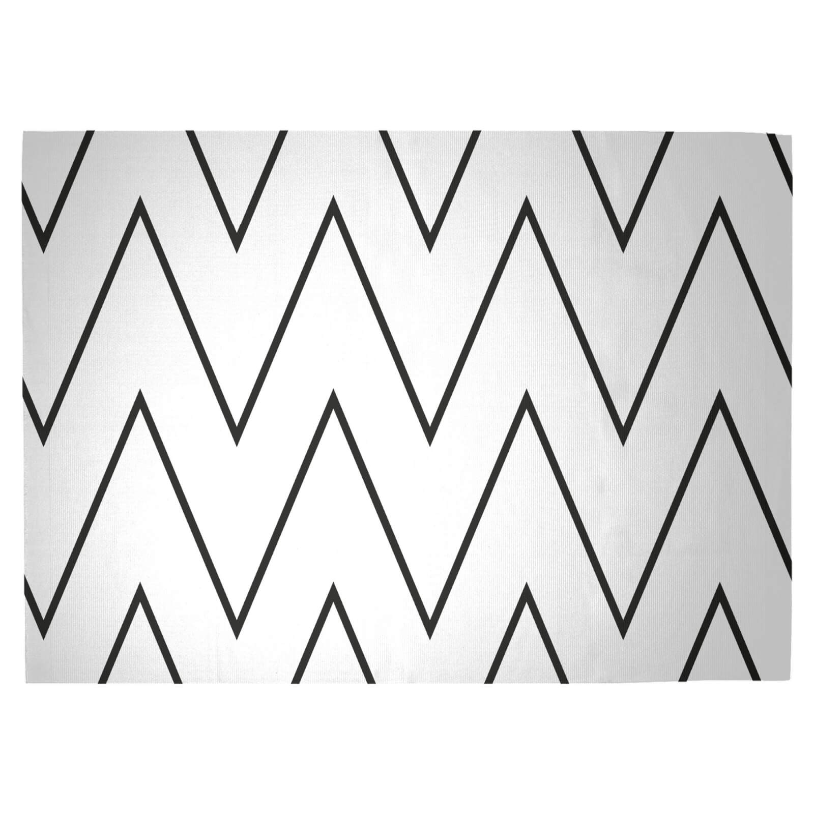 Light Zig Zag Woven Rug - Large