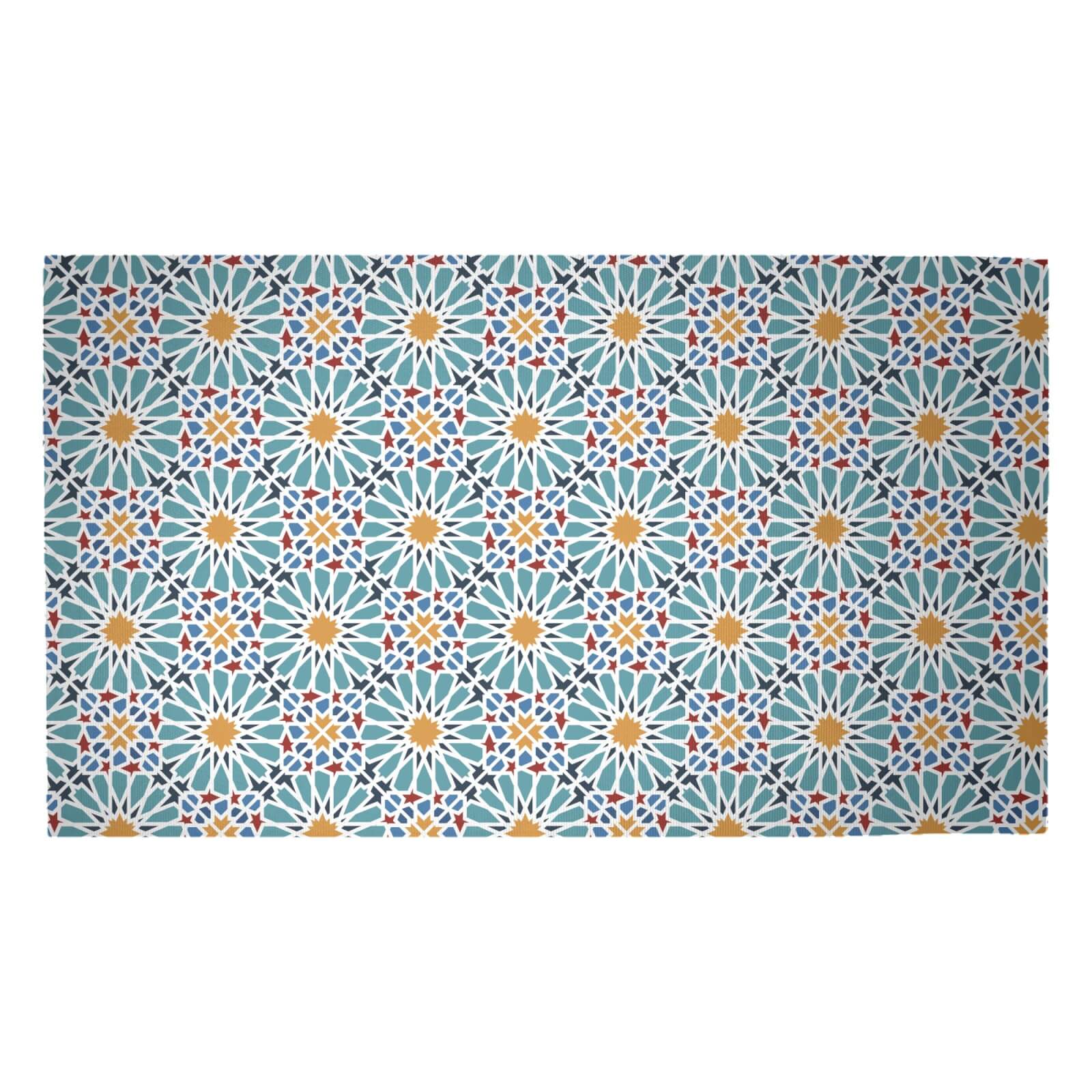 Burst Tile Woven Rug - Medium