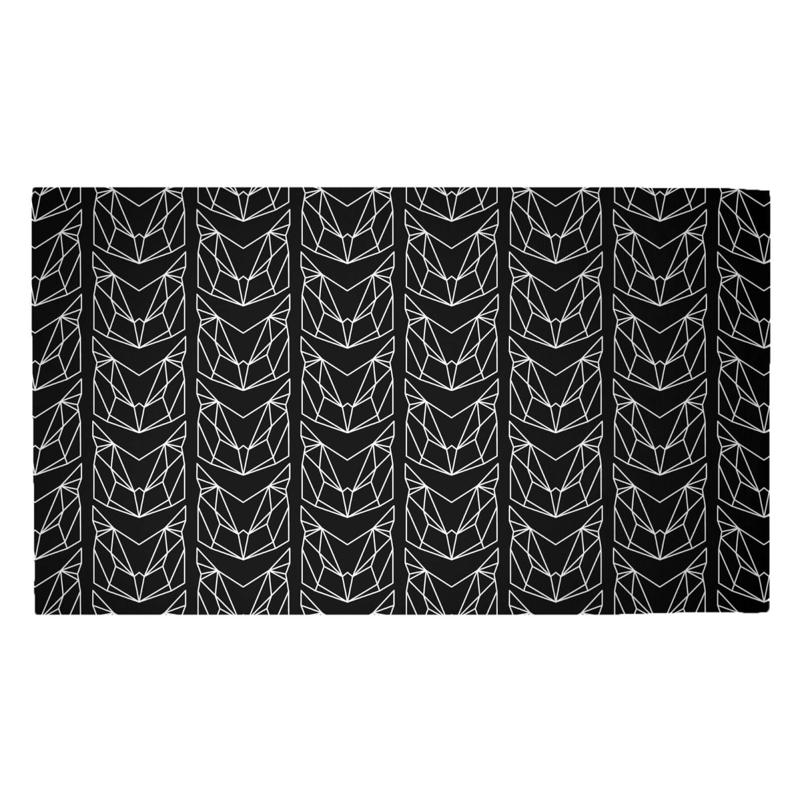 Geometric Owl Woven Rug - Medium