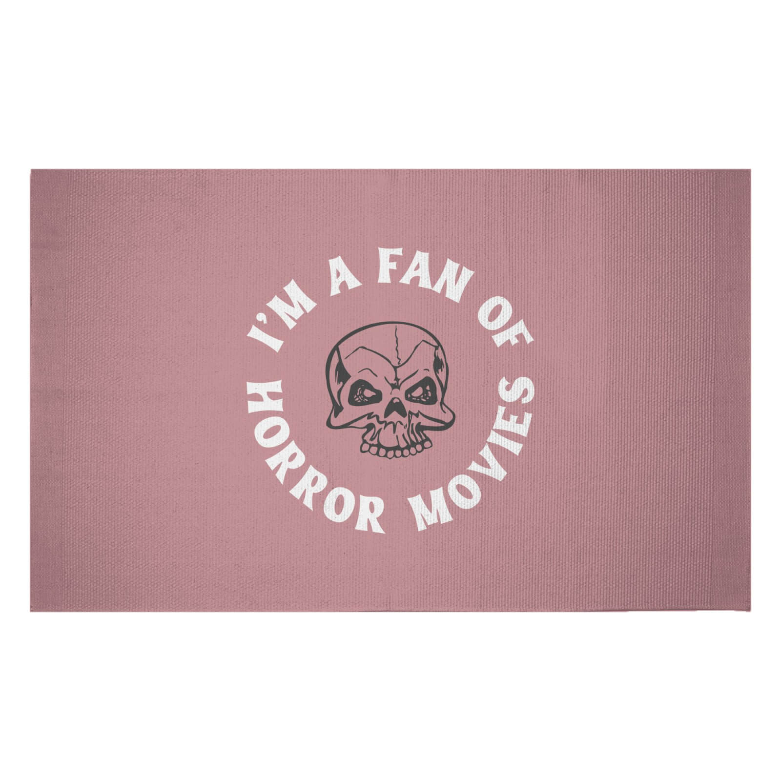 I'm A Fan Of Horror Movies Woven Rug - Small