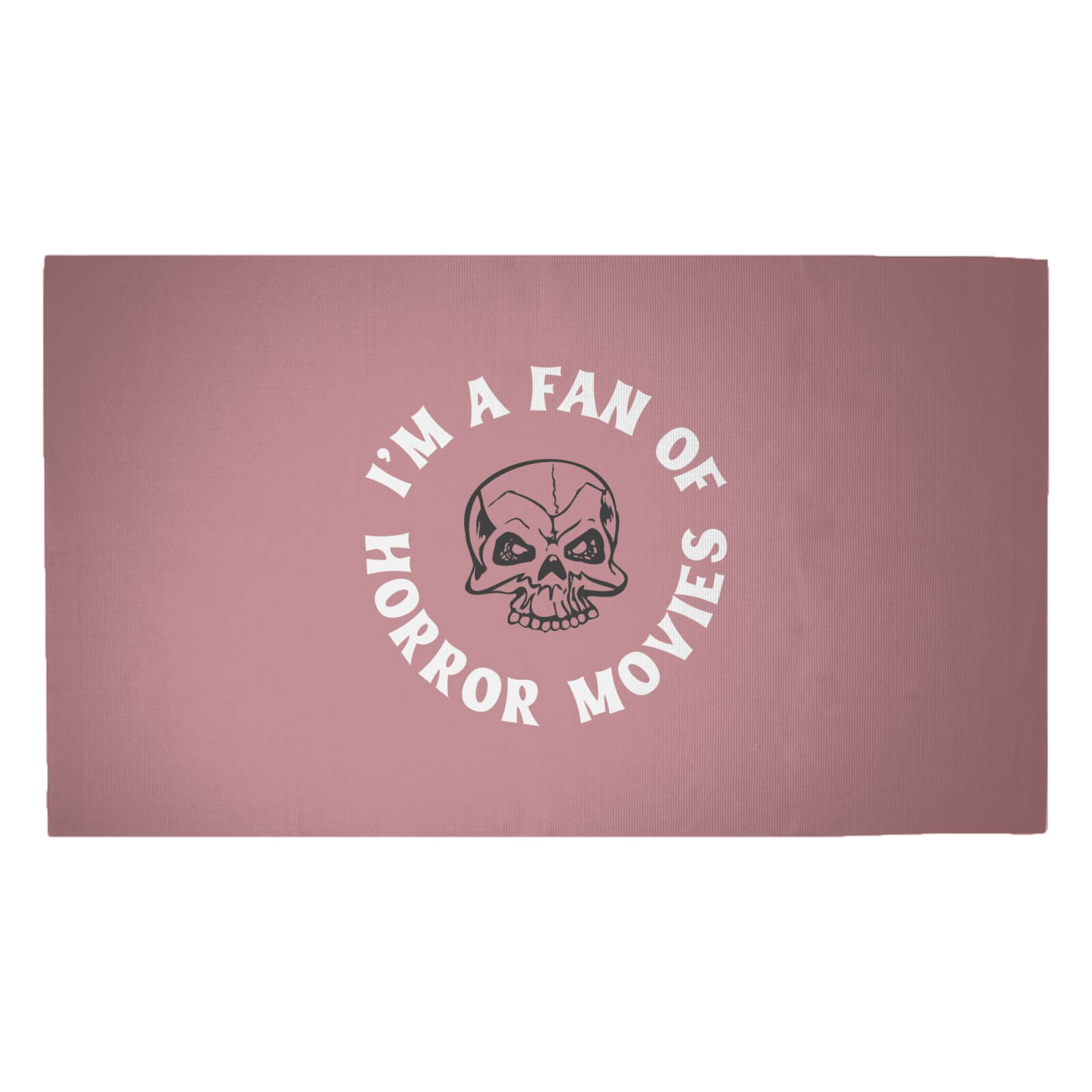I'm A Fan Of Horror Movies Woven Rug - Medium